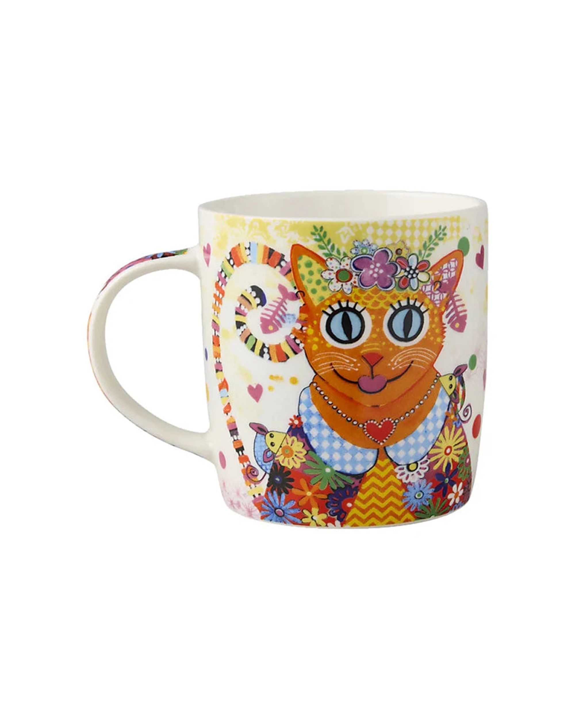 2 Maxwell And Williams Donna Sharam Kaleidoscope Drinking Mug 370ml Porcelain - Multi, 2 of 2