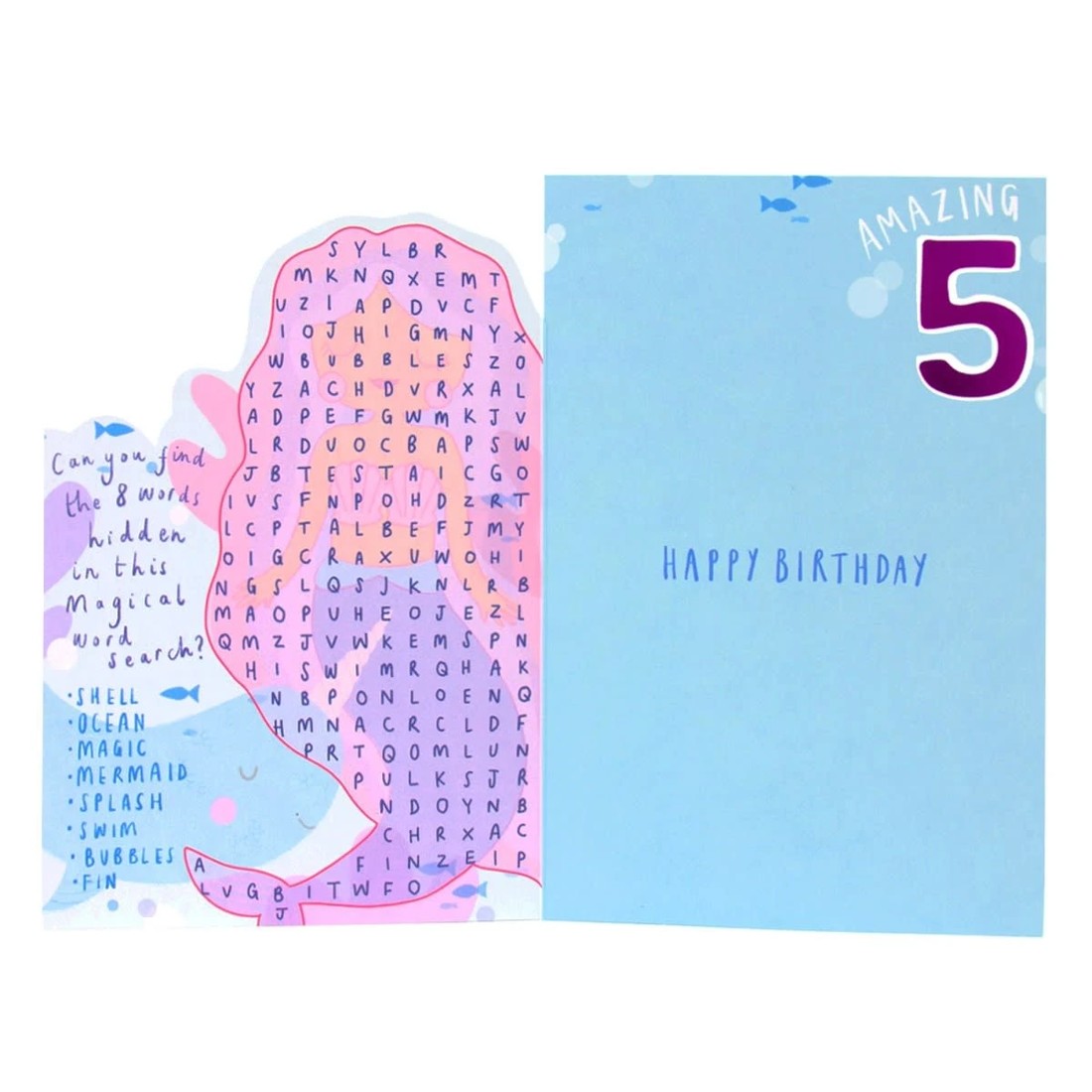 2 Connections from Hallmark 5th Birthday Card - Mermaid & Narwhal, 2 of 3