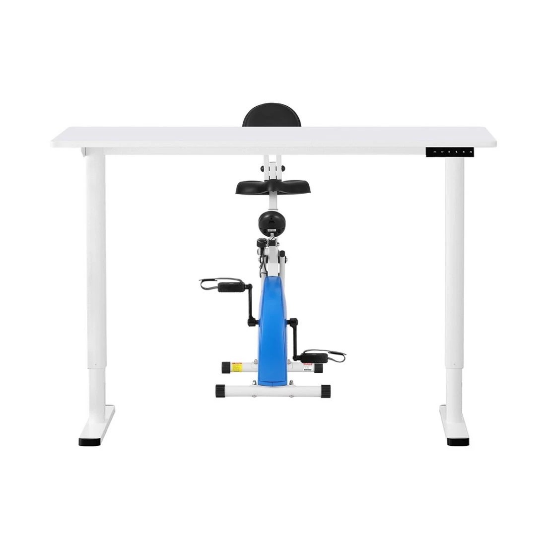 3 Artiss Under Desk Exercise Bike with 120cm Automatic Standing Desk Magnetic - Multi, 3 of 7