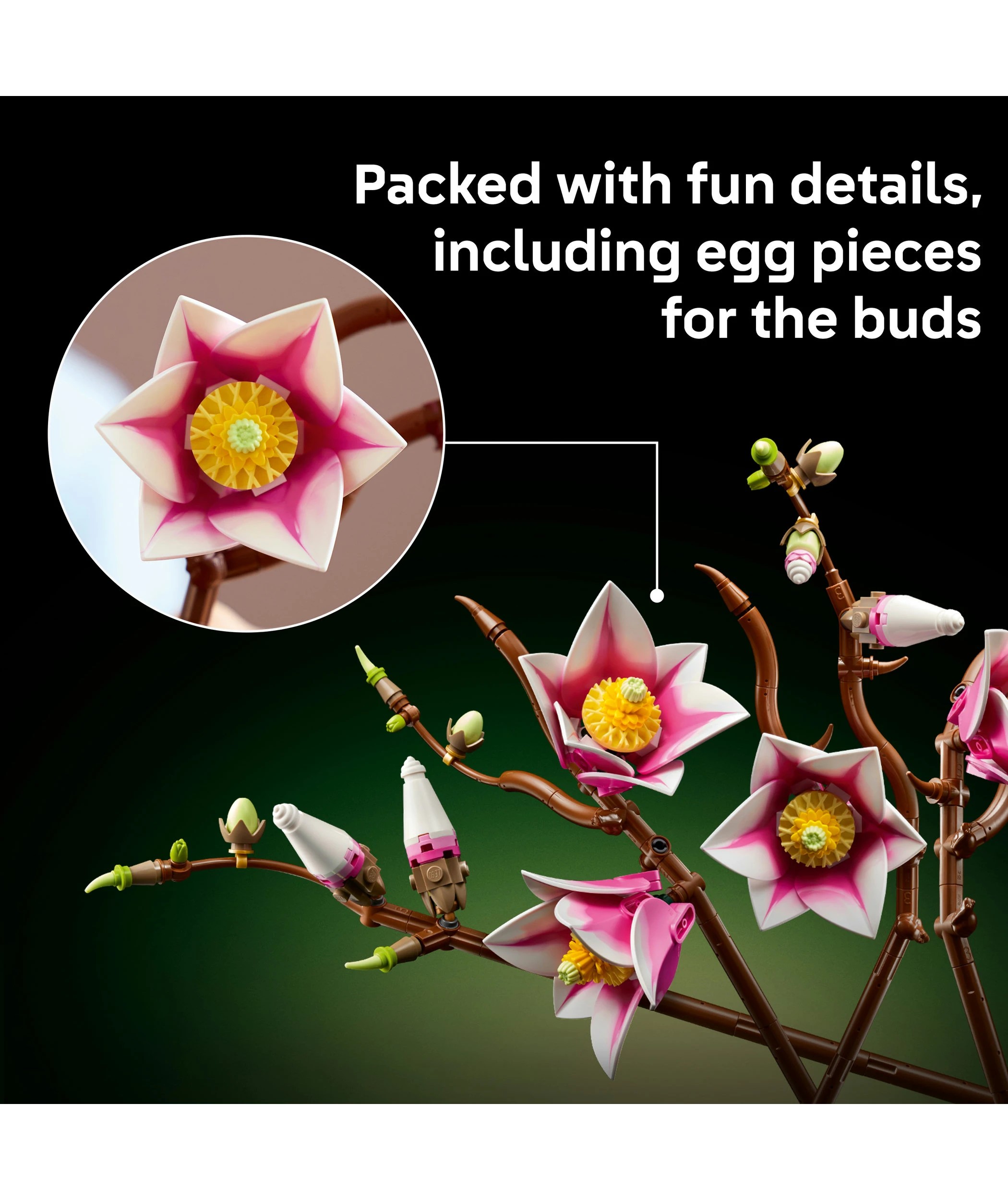 6 LEGO Botanicals Magnolia Branches 11510, 6 of 10