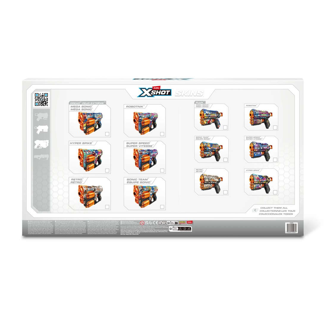 8 Zuru X-Shot Skins Sonic the Hedgehog Blaster, 8 of 8