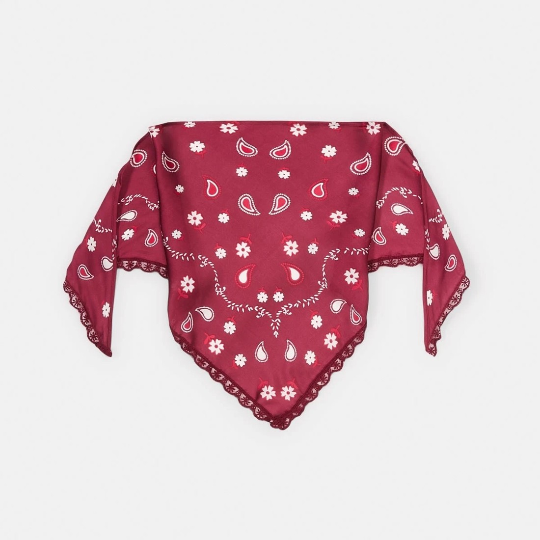 1 Lace Trim Hair Scarf, 1 of 6