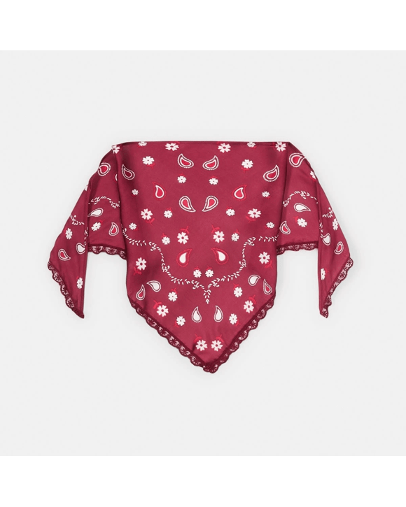 Lace Trim Hair Scarf