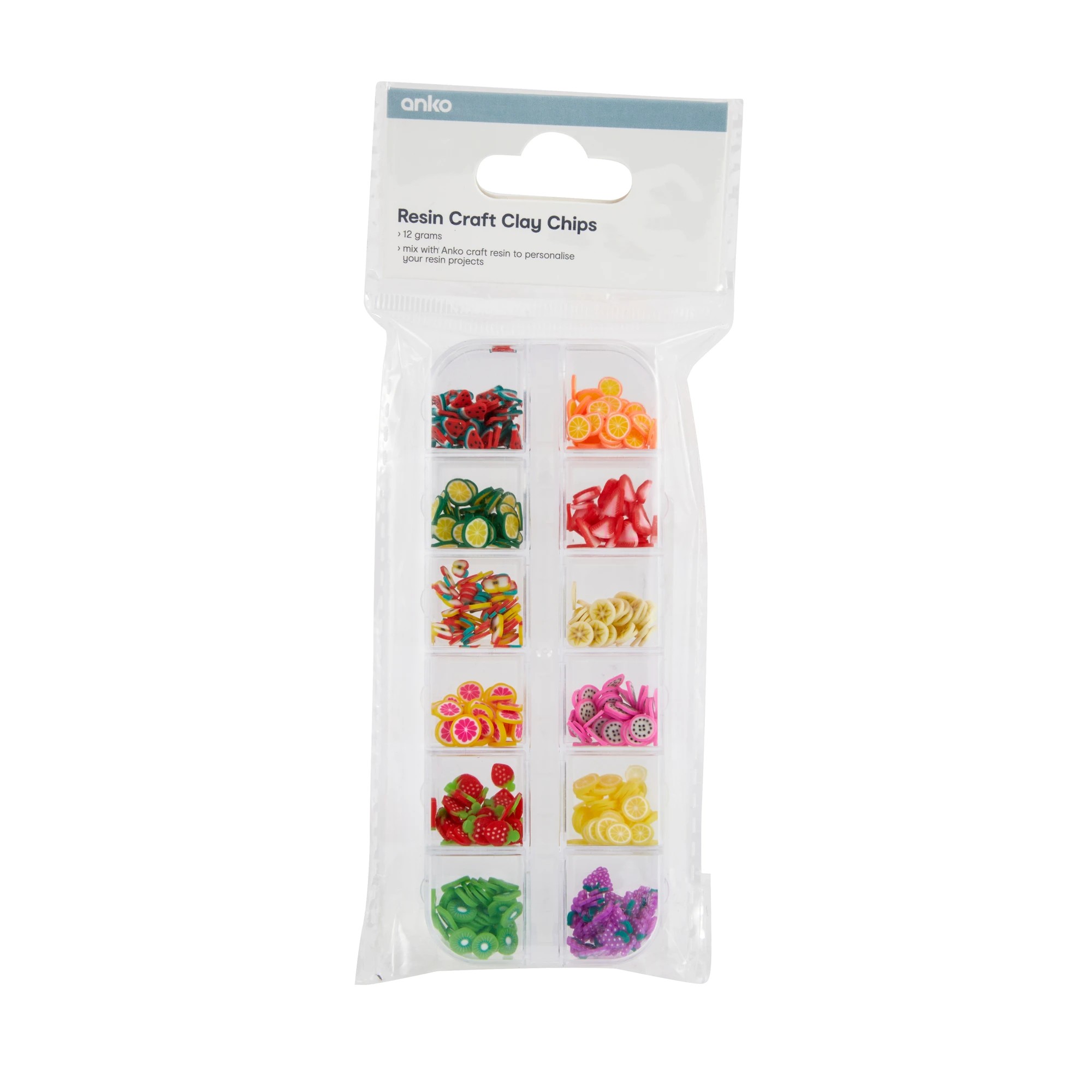 1 Resin Craft Clay Chips - Fruit, 1 of 2