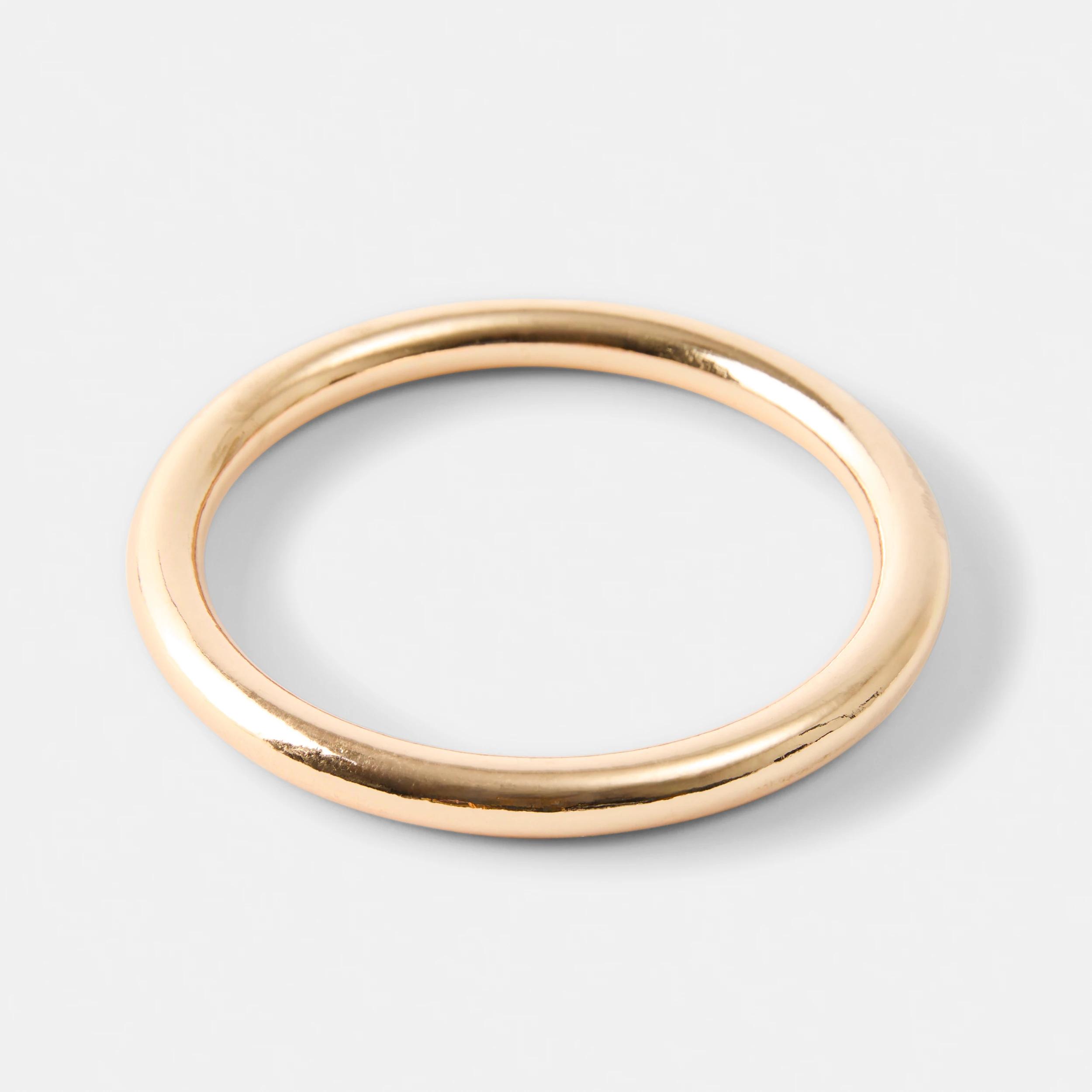 2 Smooth Bangle - Gold Tone Gold, 2 of 7