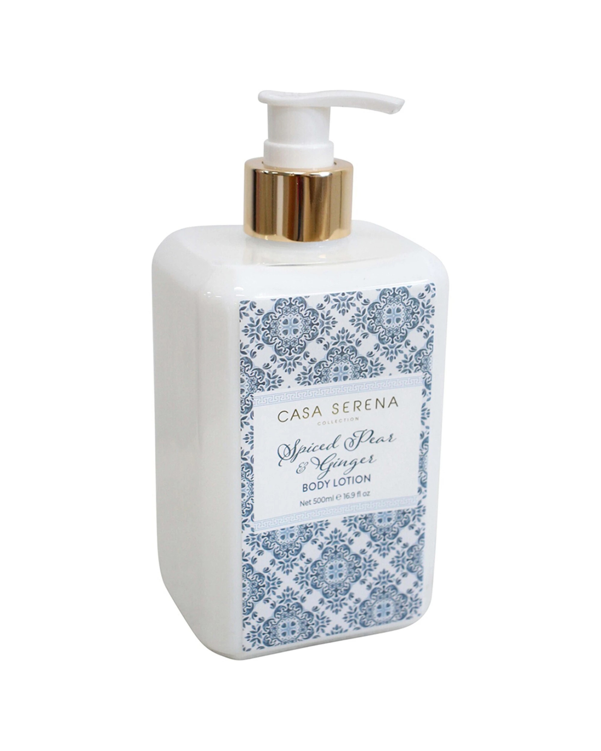 1 LVD Casa Serena 500ml Body Lotion Moisturiser Spiced Pear Ginger Hydrating Ingredients 500ml - White, 1 of 3