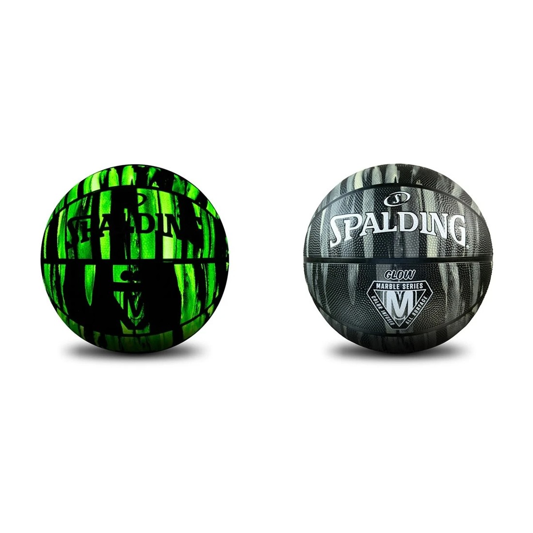1 Spalding Marble Series Glow Basketball - Size 6, 1 of 7