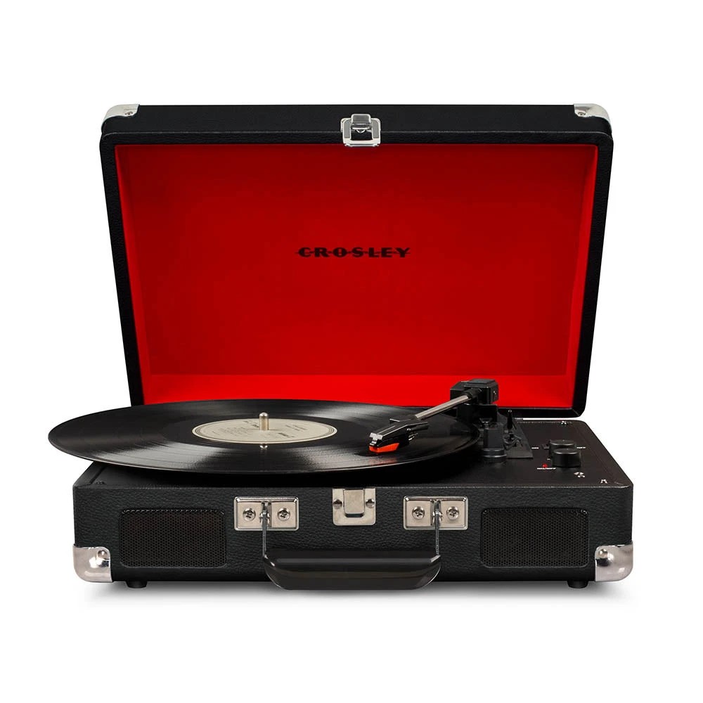 1 Crosley Cruiser Bluetooth Portable Turntable - Black, 1 of 4