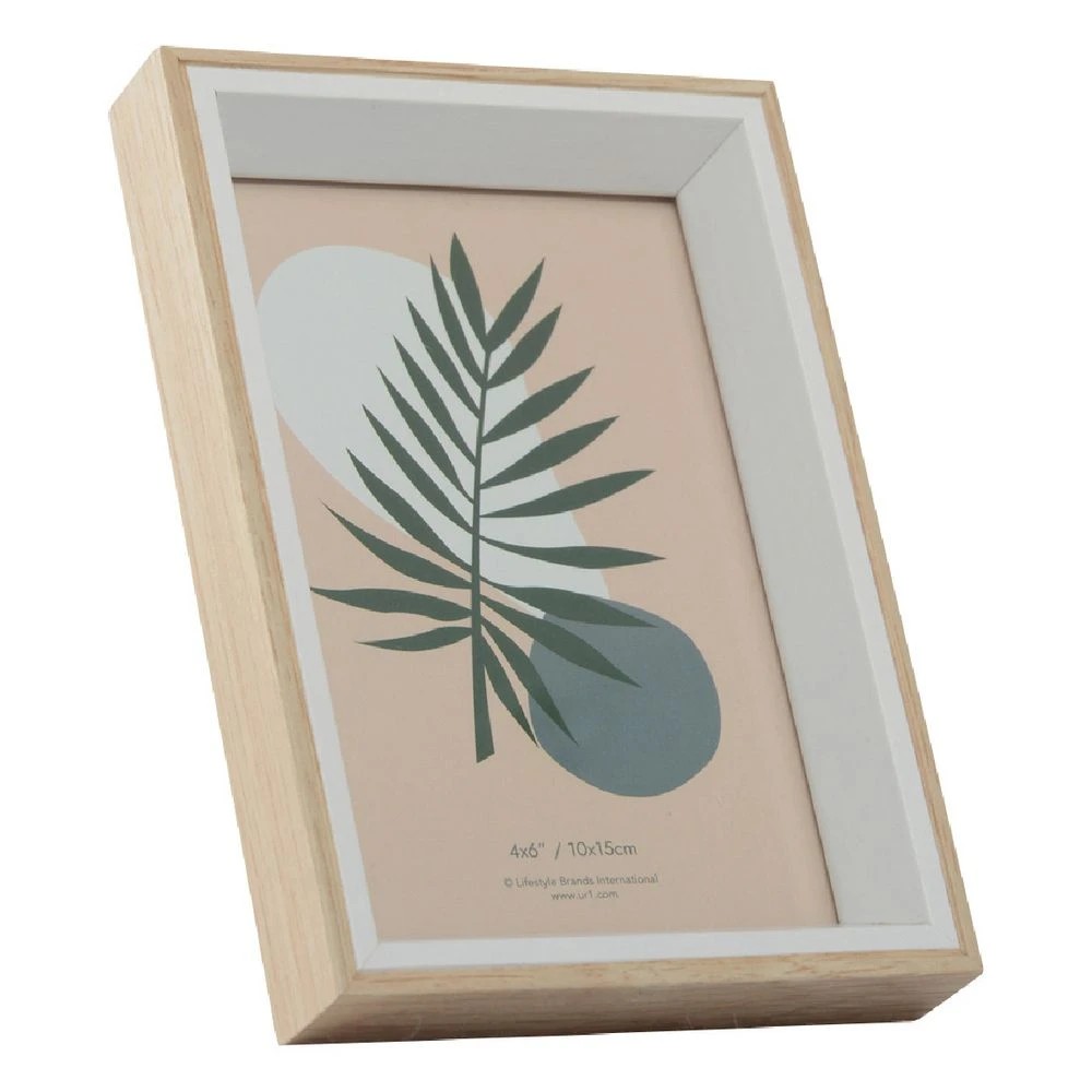 6 Harper 6x4" Photo Frame White/Oak, 6 of 6