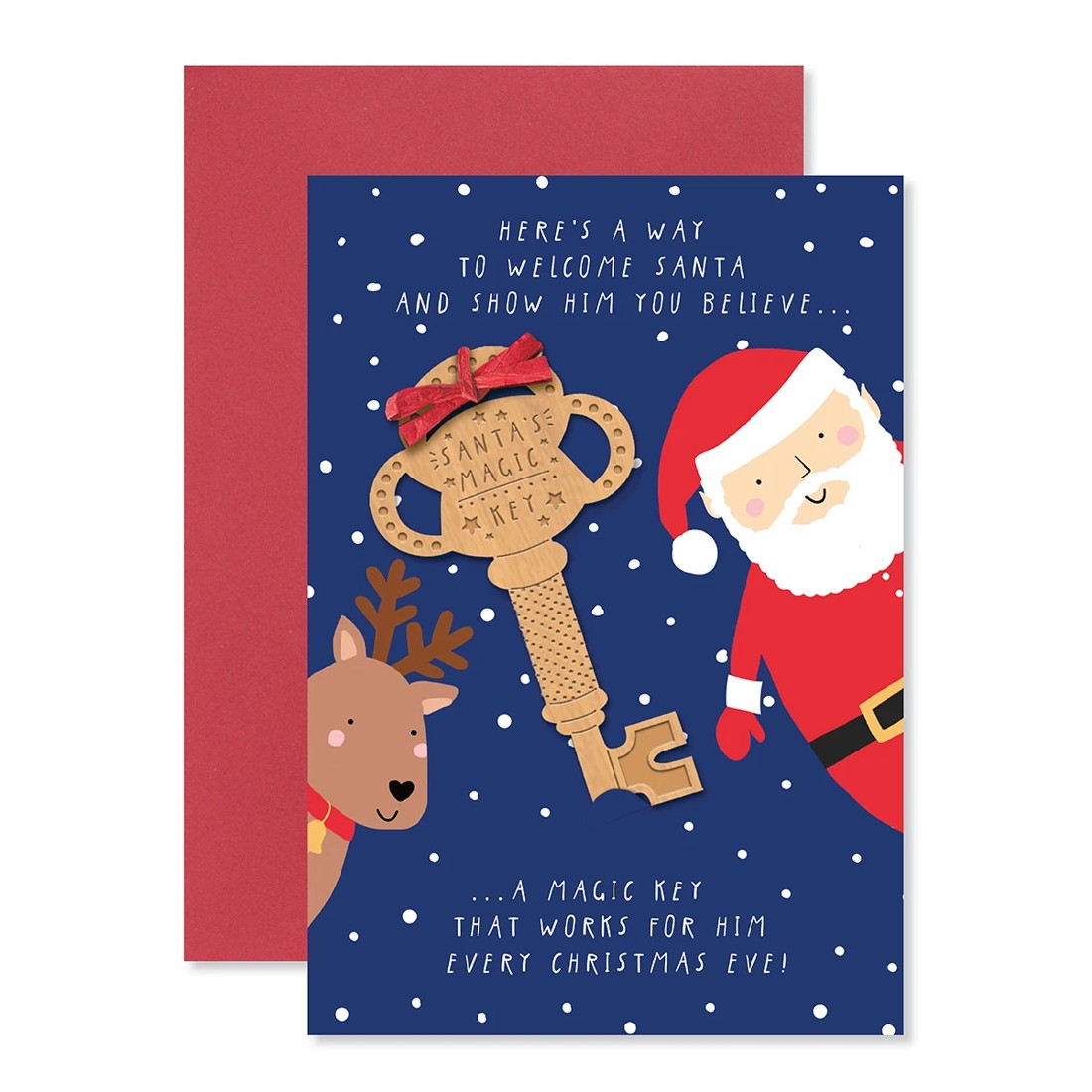 1 Hallmark Christmas Card - Santa Key, 1 of 3