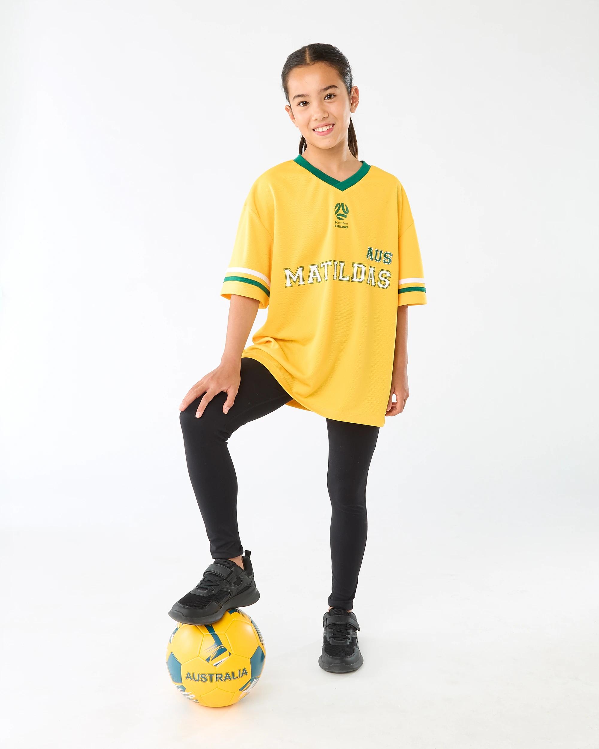 6 Matildas Youth T-shirt Yellow, 6 of 7
