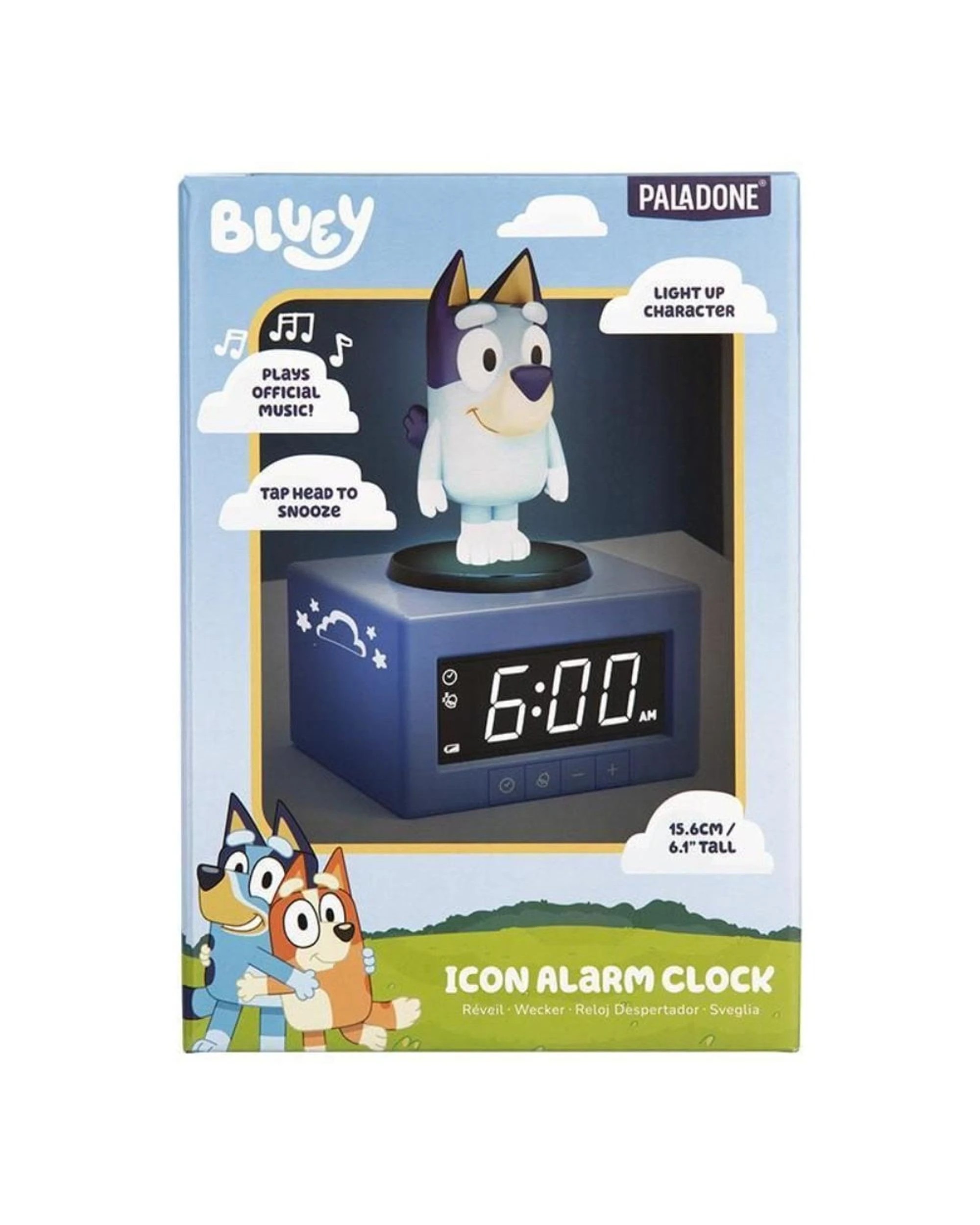 1 Paladone Bluey Icon Alarm Clock, 1 of 4