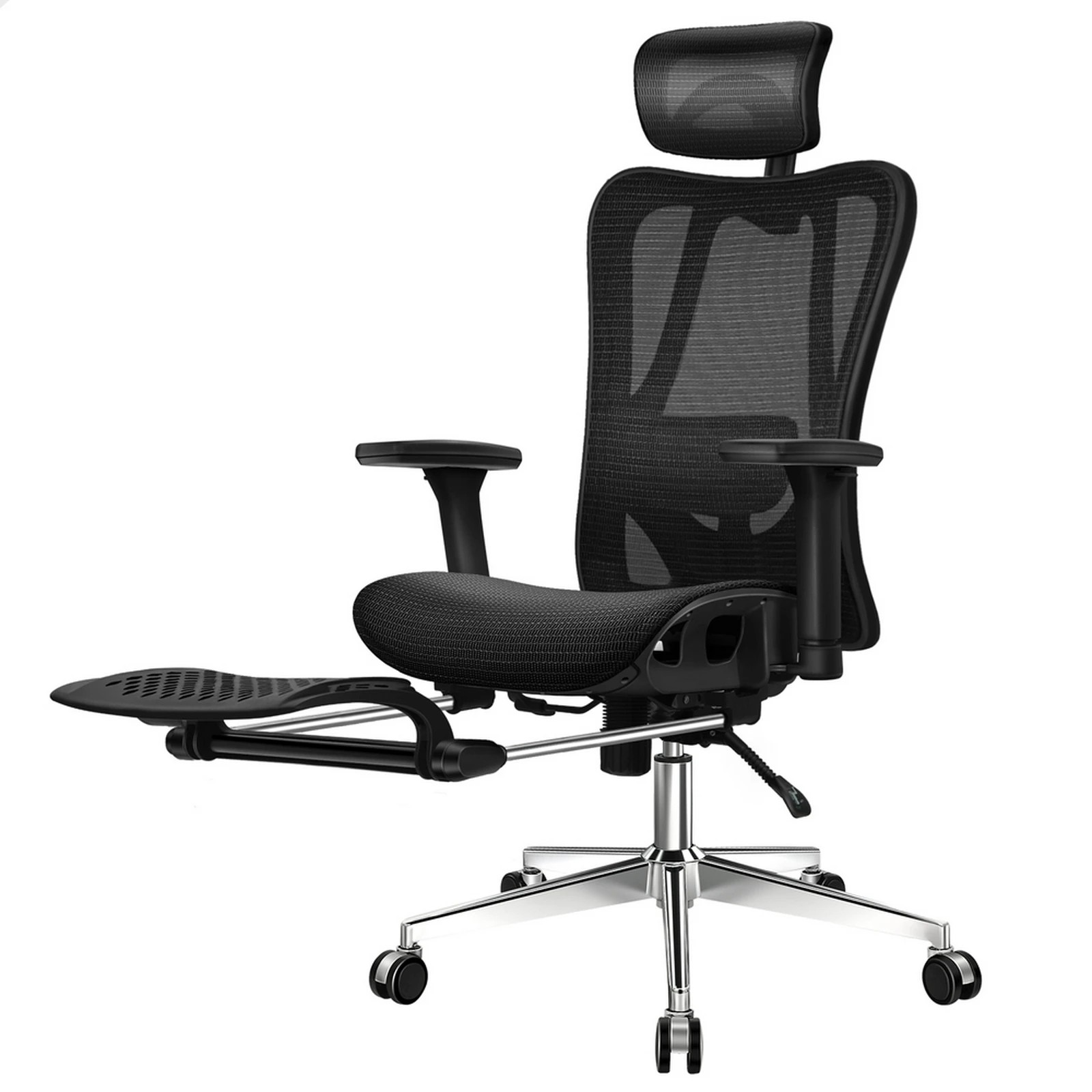 1 Alfordson Office Chair Ergonomic Mesh Seat Executive Work Computer Gaming - Black, 1 of 10