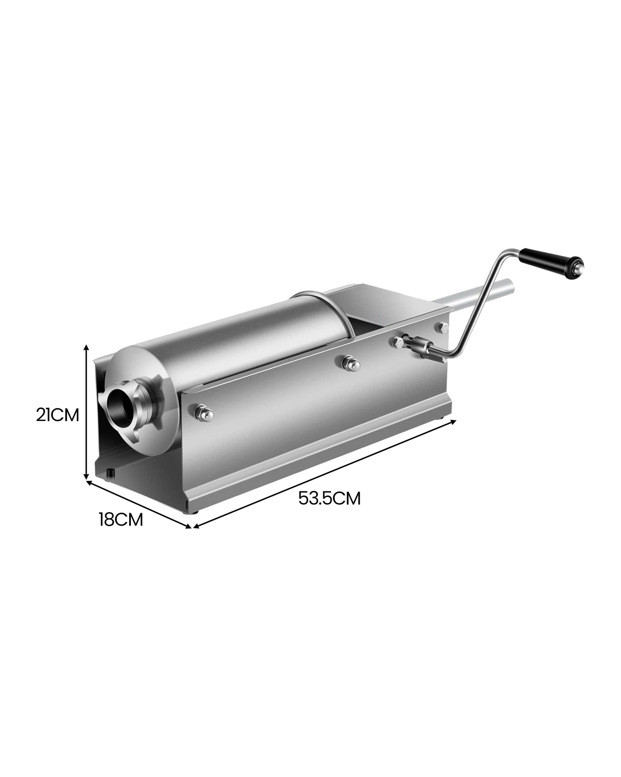 9 Pronti 5l Sausage Stuffer Stainless Steel With 4 Filling Tubes - Horizontal, 9 of 10