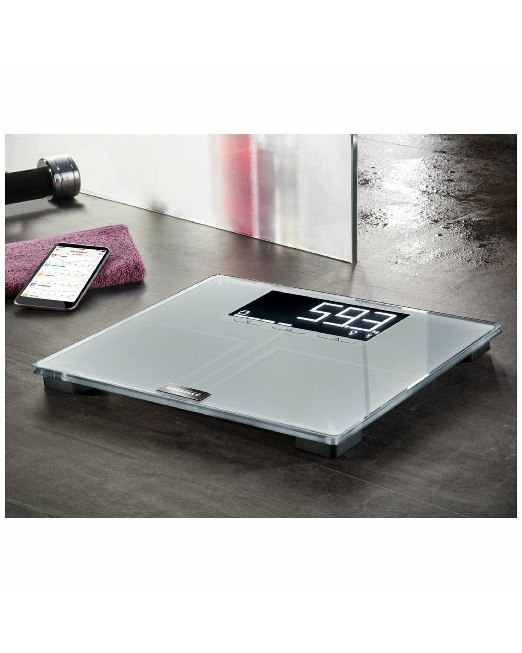 3 Soehnle Shape Sense Connect 200 Digital Bathroom Scales, 3 of 4