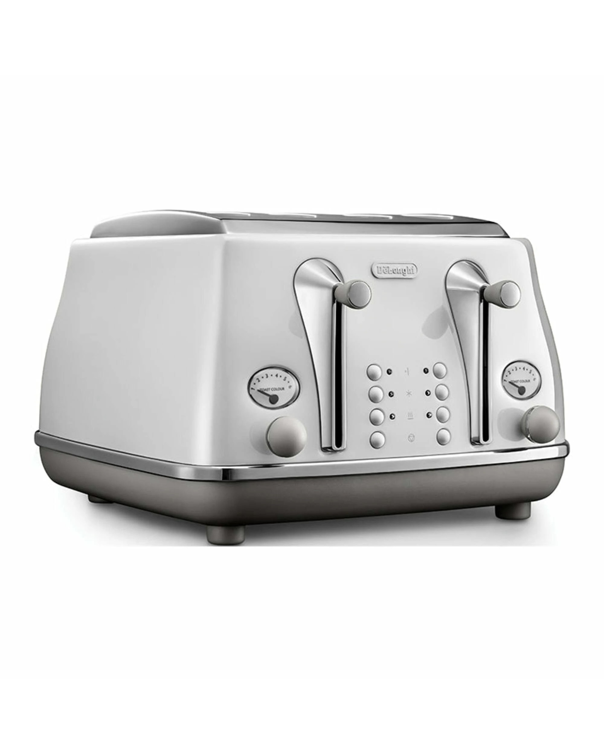 2 DeLonghi Icona Capitals 4 Slice Toaster - Sydney White - WHITE, 2 of 5
