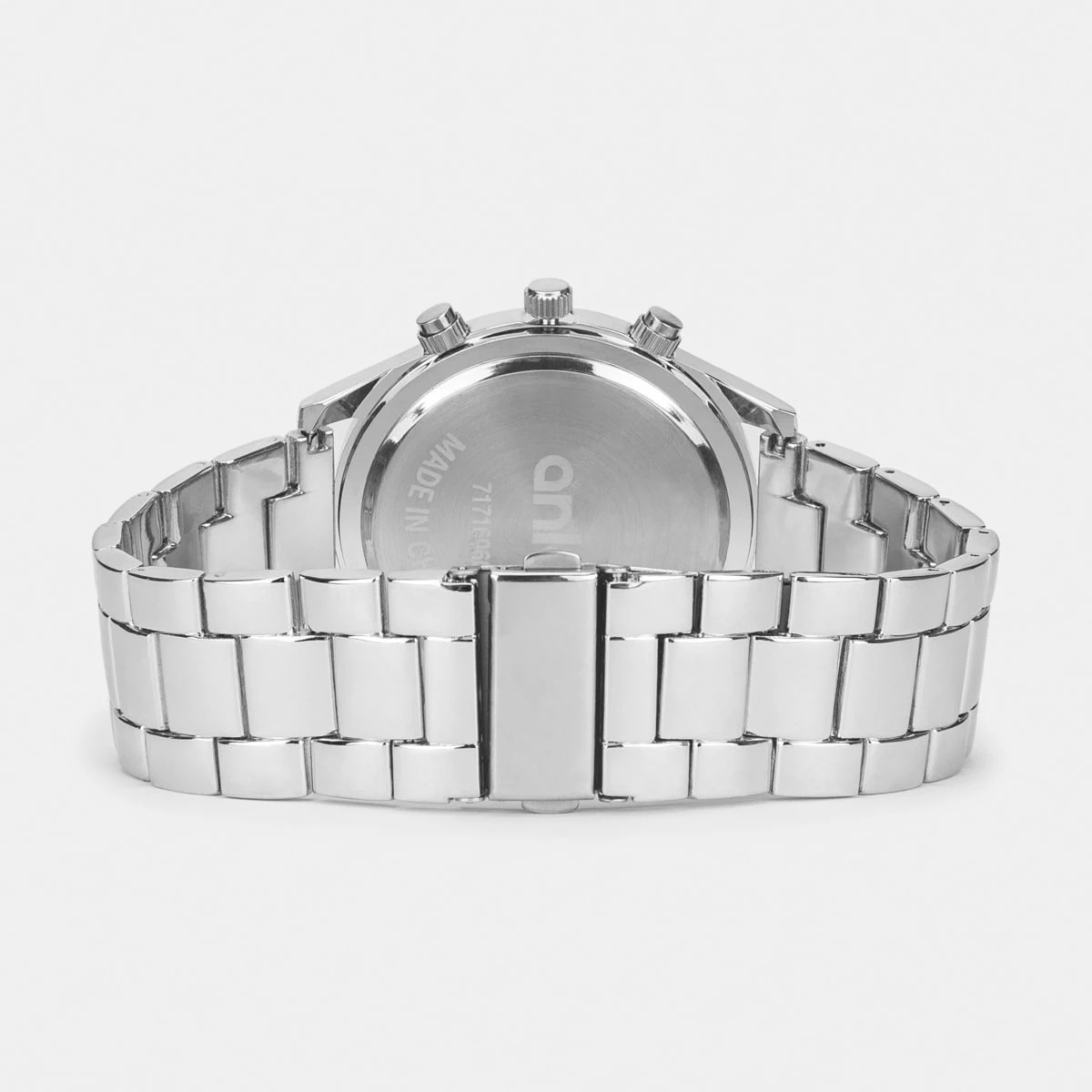 2 Analogue Metal Band Watch - Silver, 2 of 6