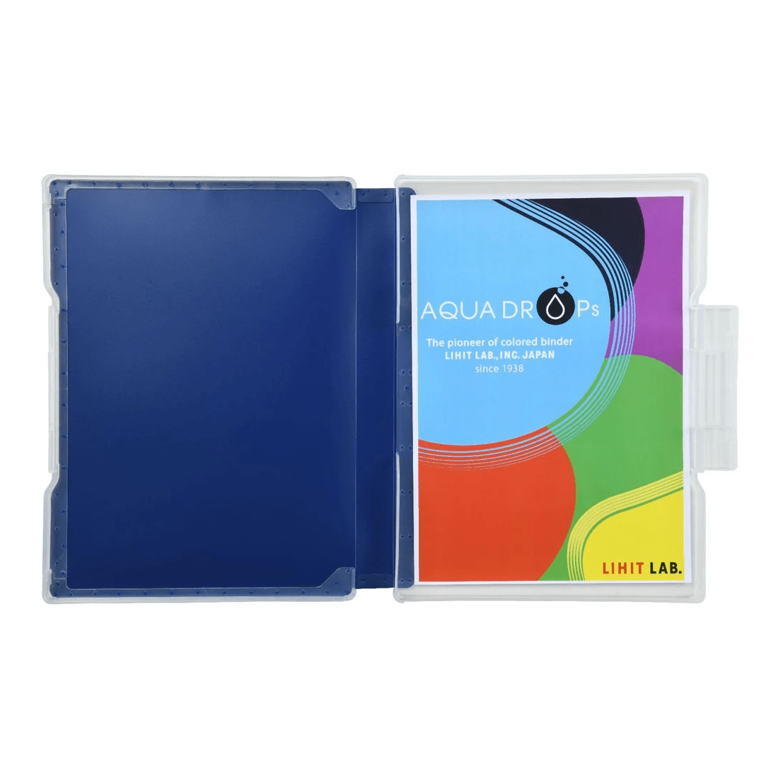 3 Aqua Drops Document Case Slim A4 Vivid Navy, 3 of 3