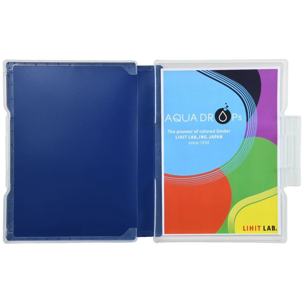 3 Aqua Drops Document Case Slim A4 Vivid Navy, 3 of 3