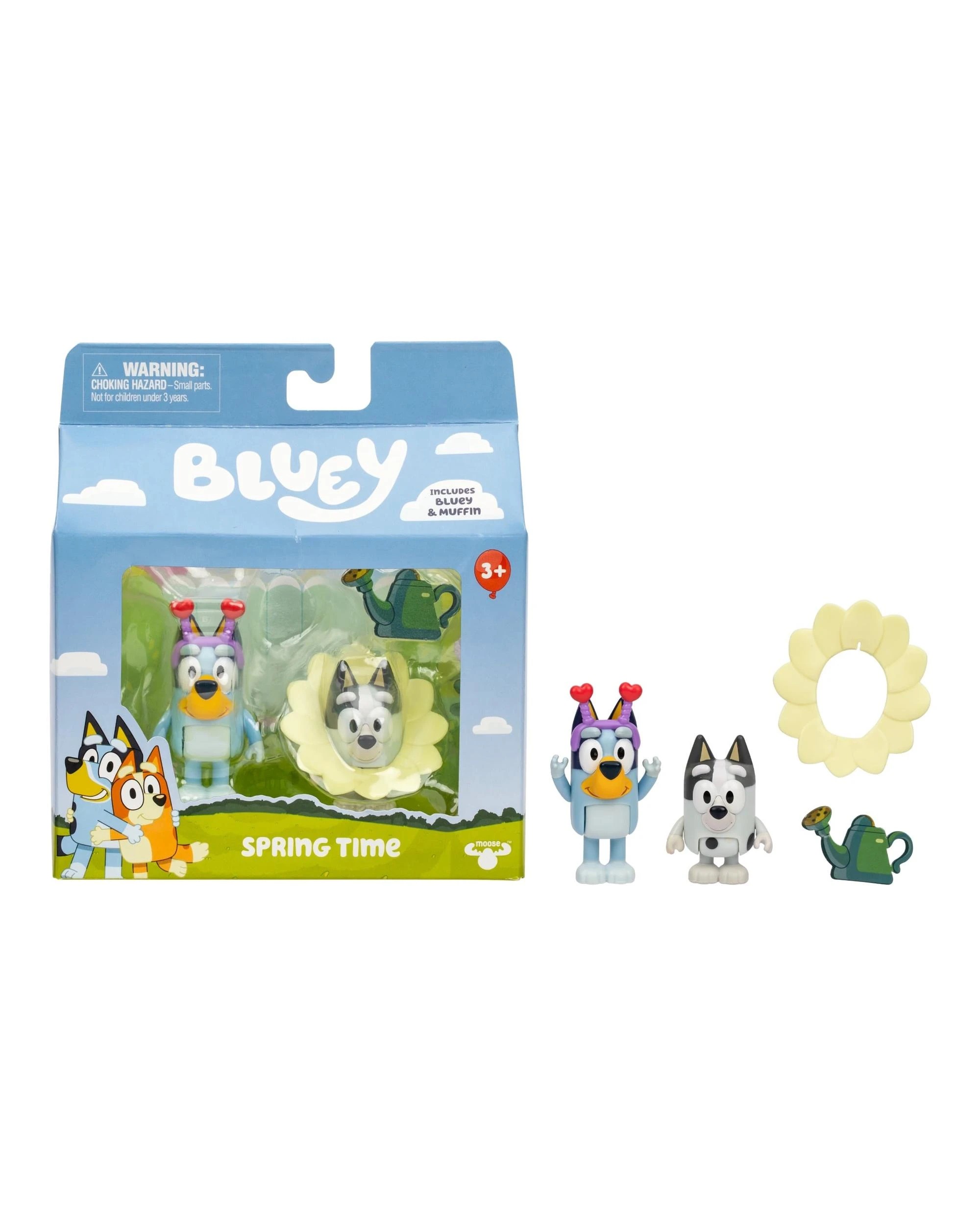 1 Bluey Figure 2 Pack Series 13 Spring Time Bluey and Muffin, 1 of 8