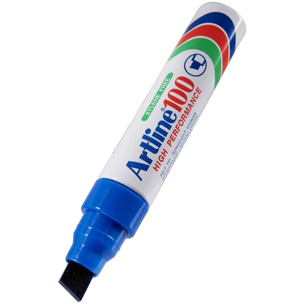 2 Artline 100 Permanent Marker Blue, 2 of 3