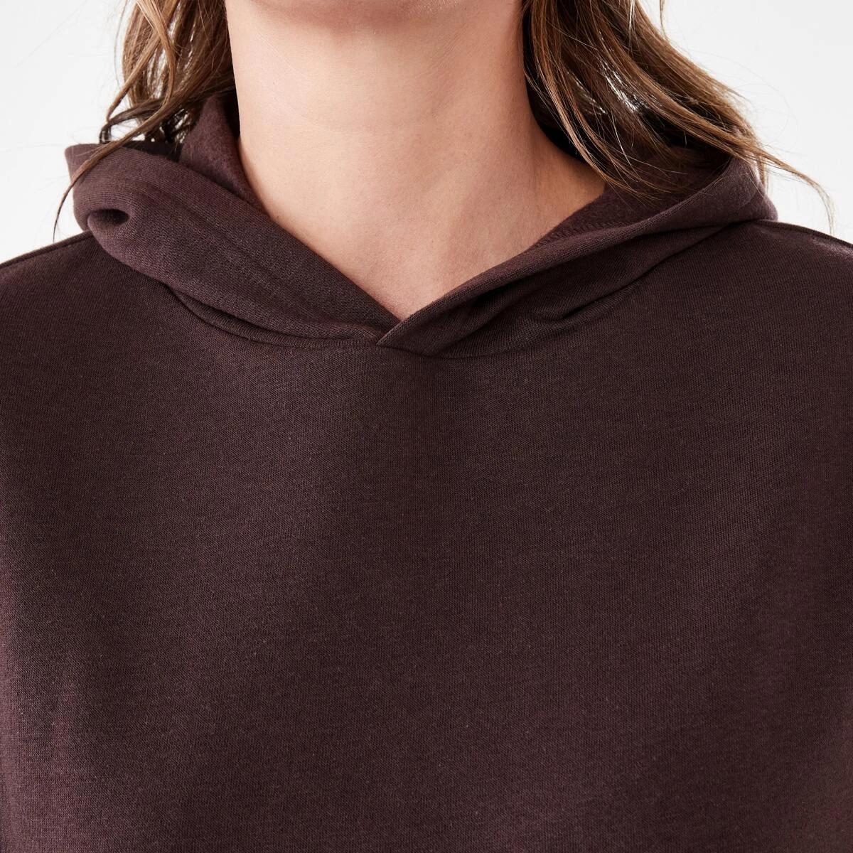 5 Active Womens Core Pop Over Hoodie TUSCAN BROWN, 5 of 6