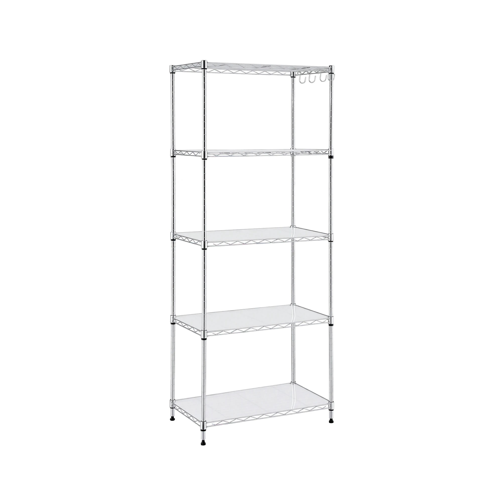 1 Artiss 5-Tier Kitchen Rack Shelf Shelving Unit Adjustable Metal Storage Shelves for Garage Laundry - Silver, 1 of 9