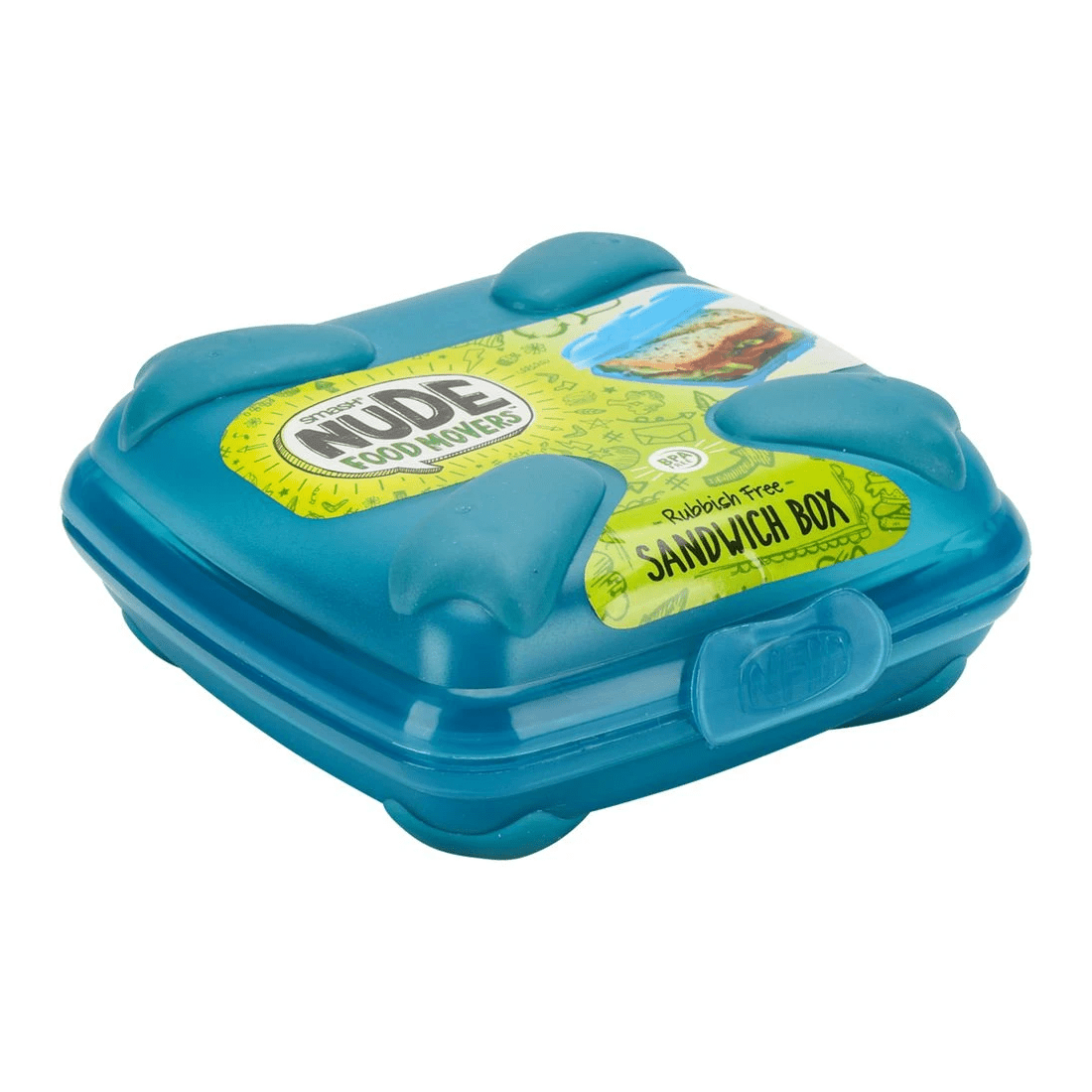 1 Smash Nude Food Movers Sandwich Box Jade, 1 of 5