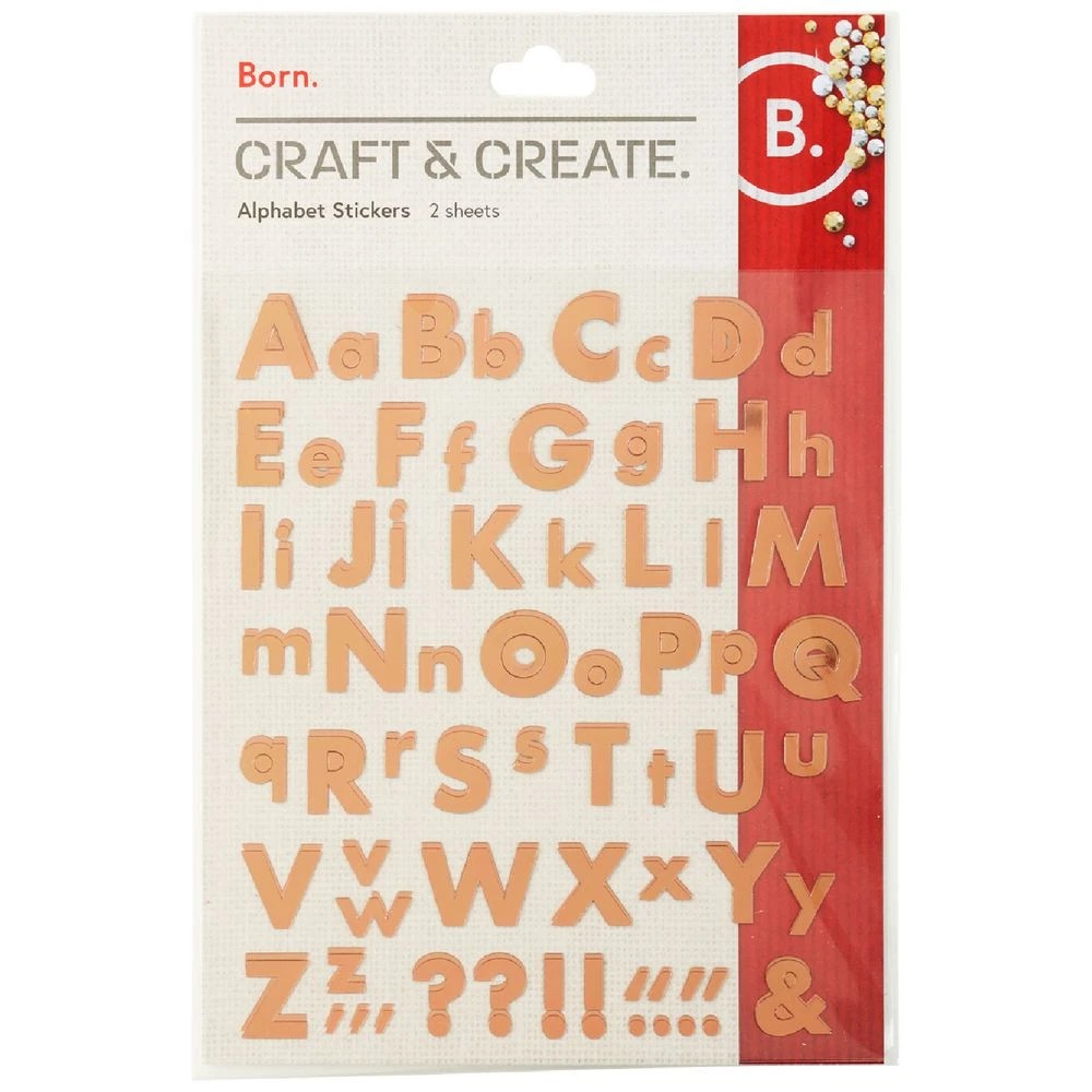 1 Born Foam Alphabet Stickers Bronze, 1 of 2