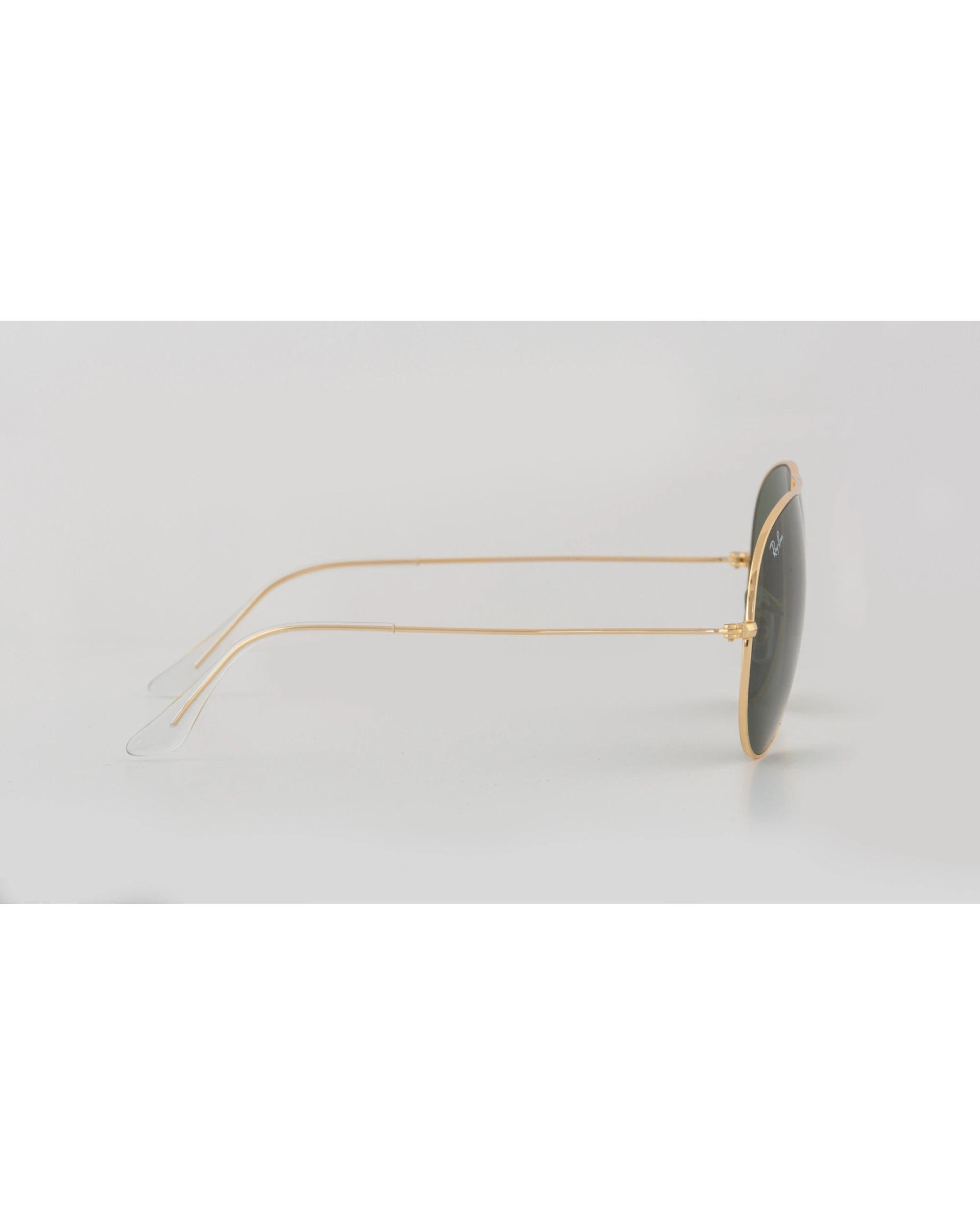 2 Ray-Ban Aviator Large Metal II Sunglasses in Gold and Green RB3026-L2846, 2 of 3