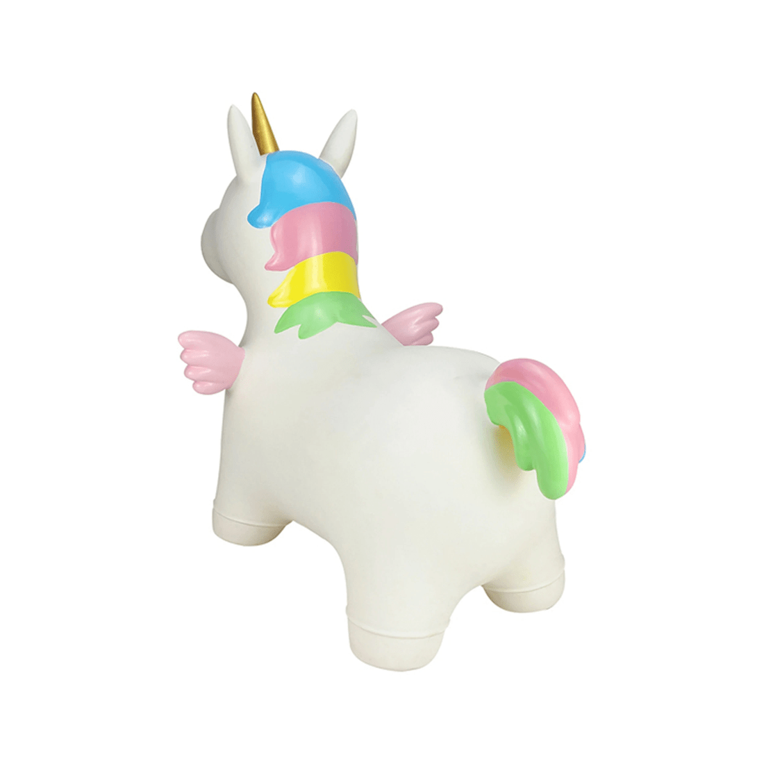 5 Kaper Kidz Bouncy Rider Stardust The Unicorn Kids Ride On Toy White 12m Plus - White, 5 of 9