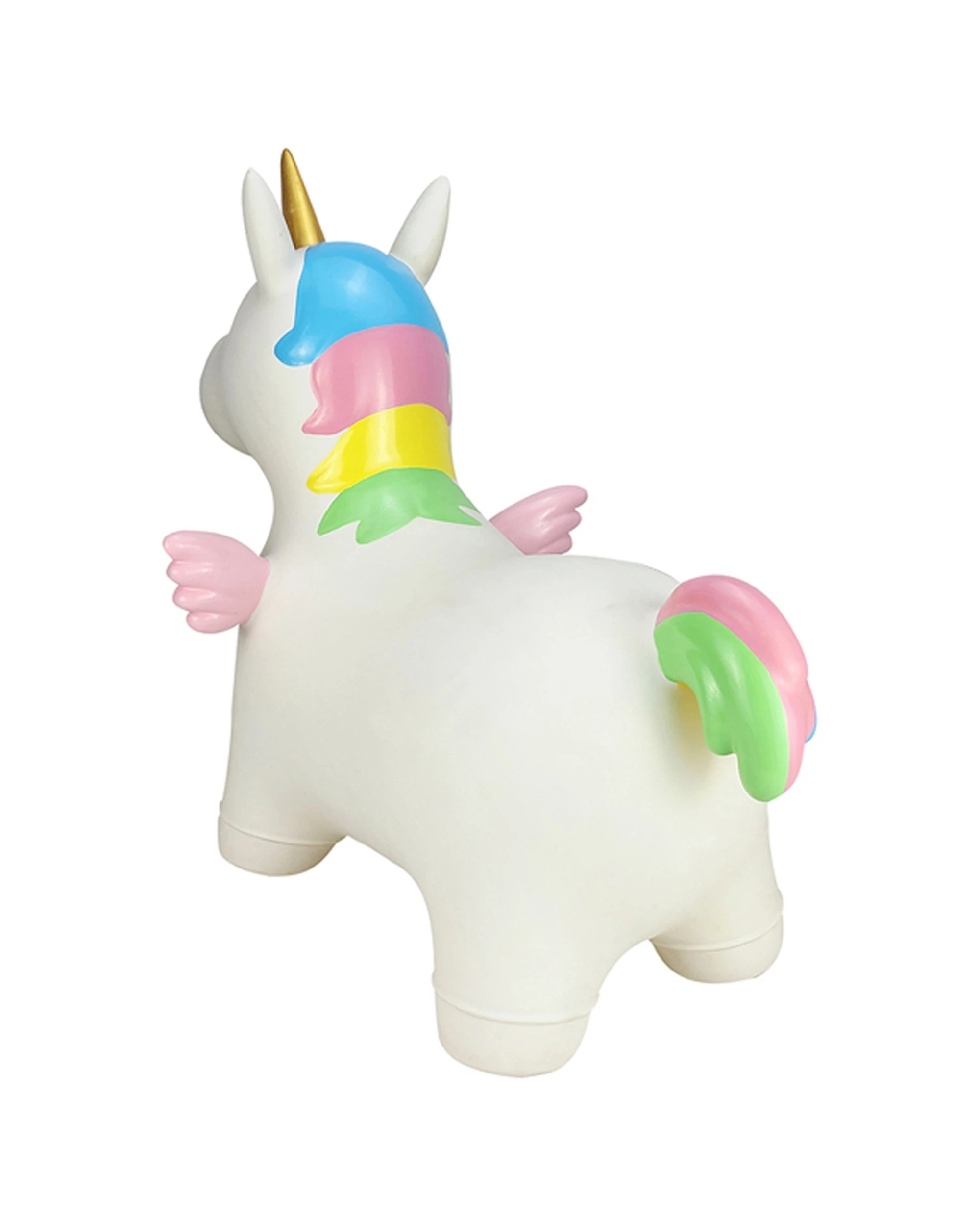 5 Kaper Kidz Bouncy Rider Stardust The Unicorn Kids Ride On Toy White 12m Plus - White, 5 of 9