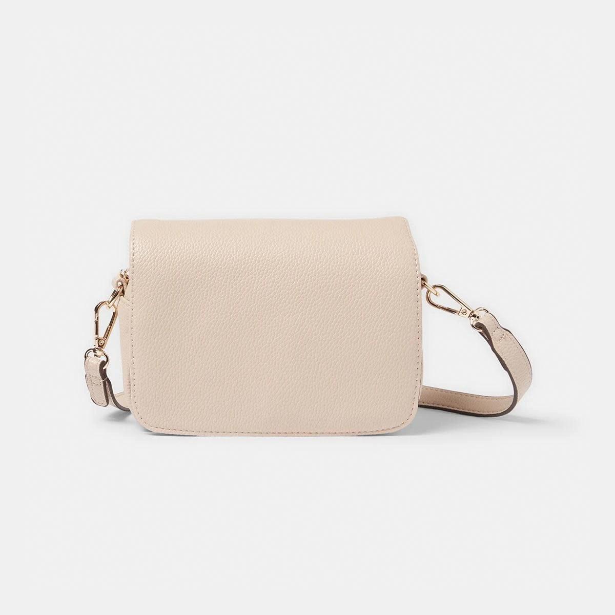 1 Front Flap Crossbody Bag Sand, 1 of 5