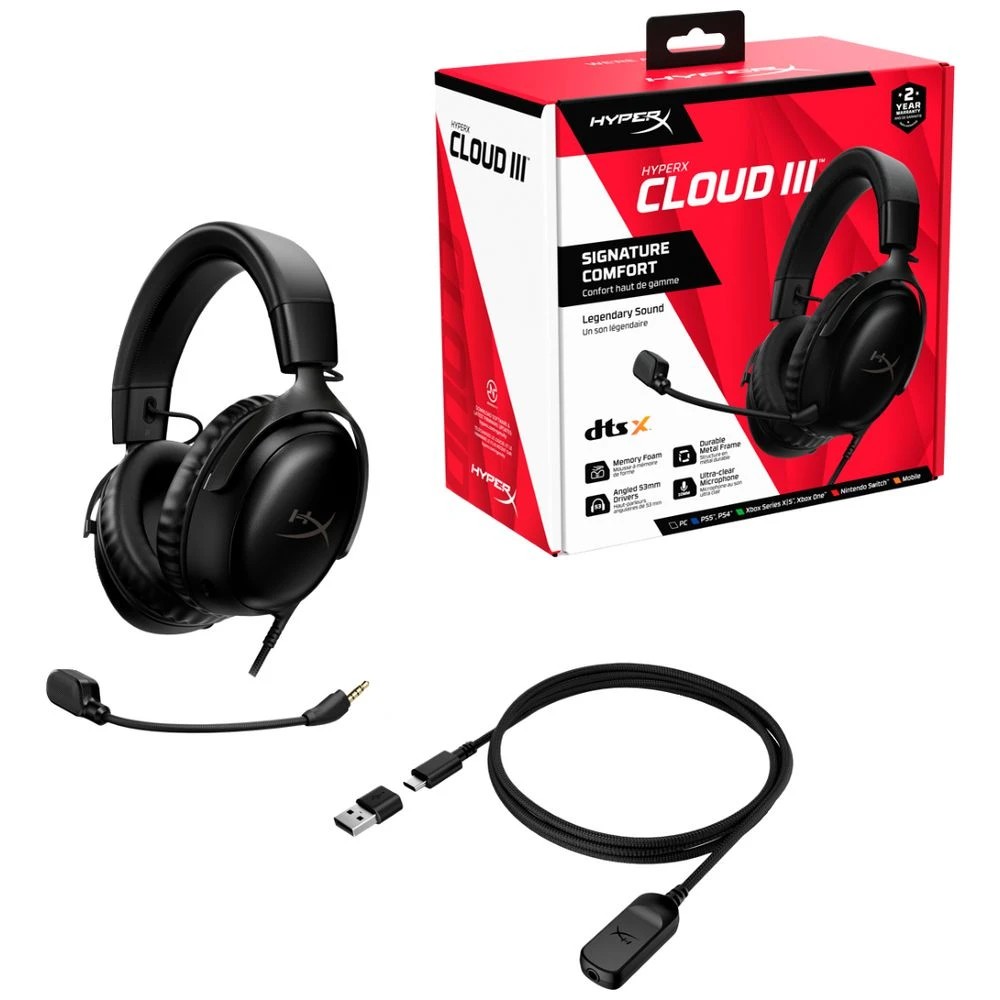 7 HyperX Cloud 3 Gaming Headset Black, 7 of 9