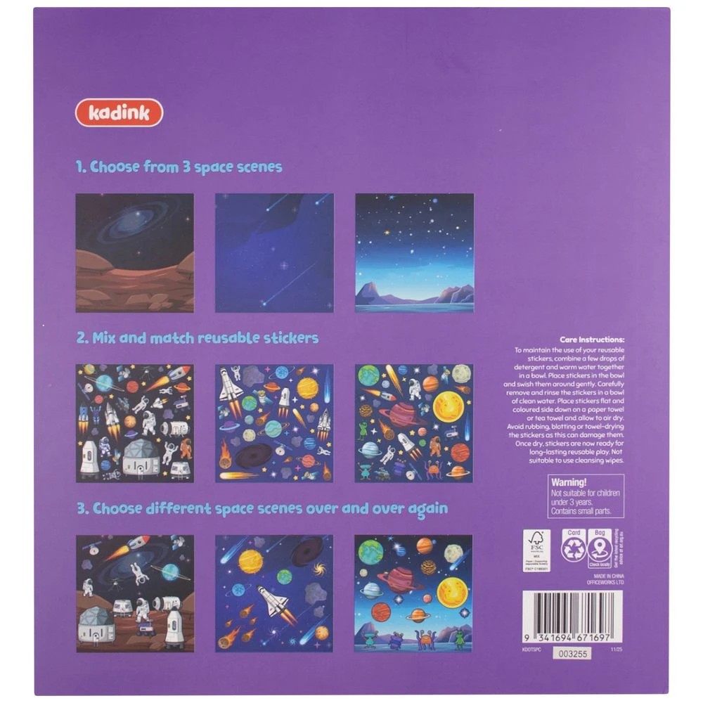 3 Kadink Sticker Book Outer Space, 3 of 3