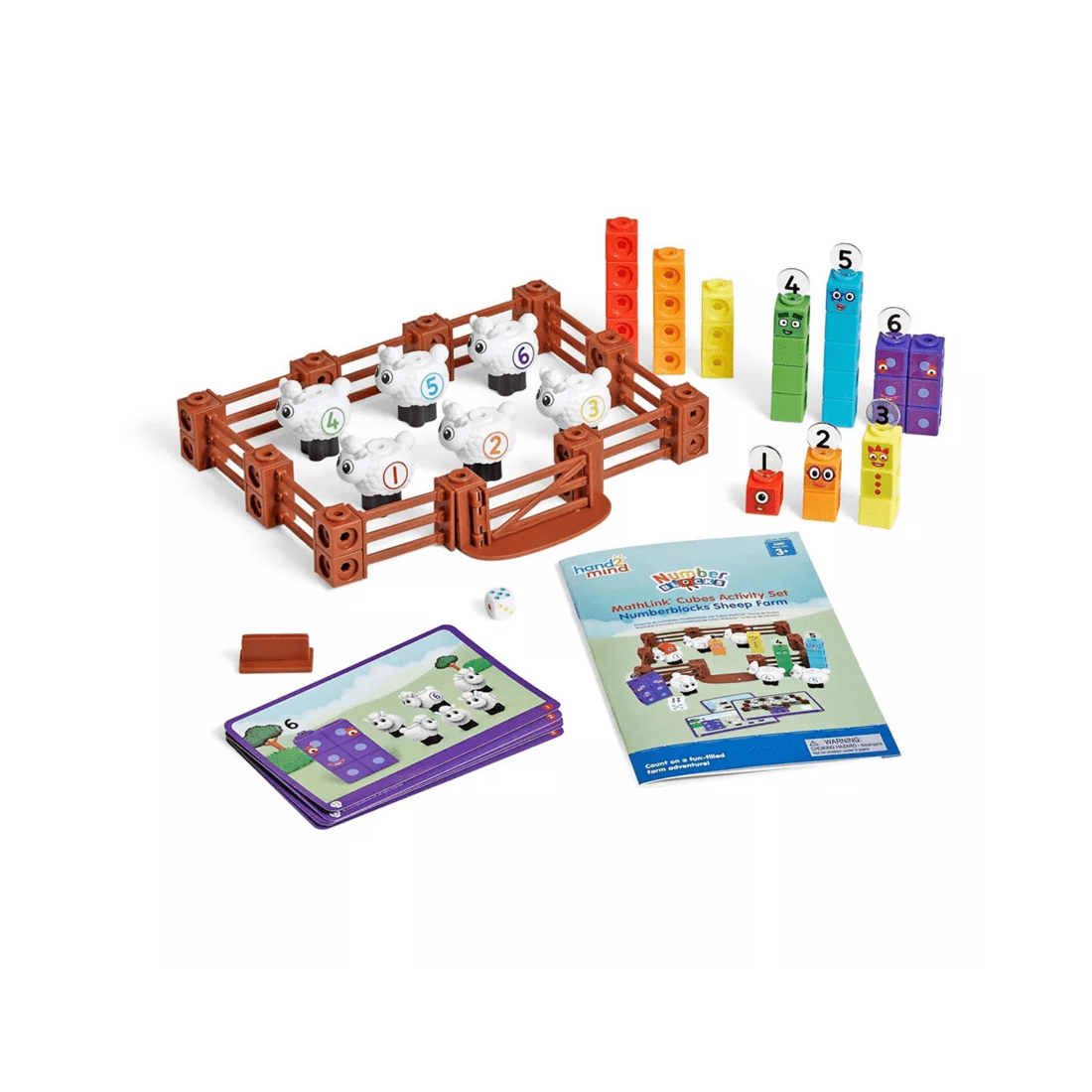3 Hand2Mind NumberBlocks Counting Sheep MathLink Cube Activity Set, 3 of 3