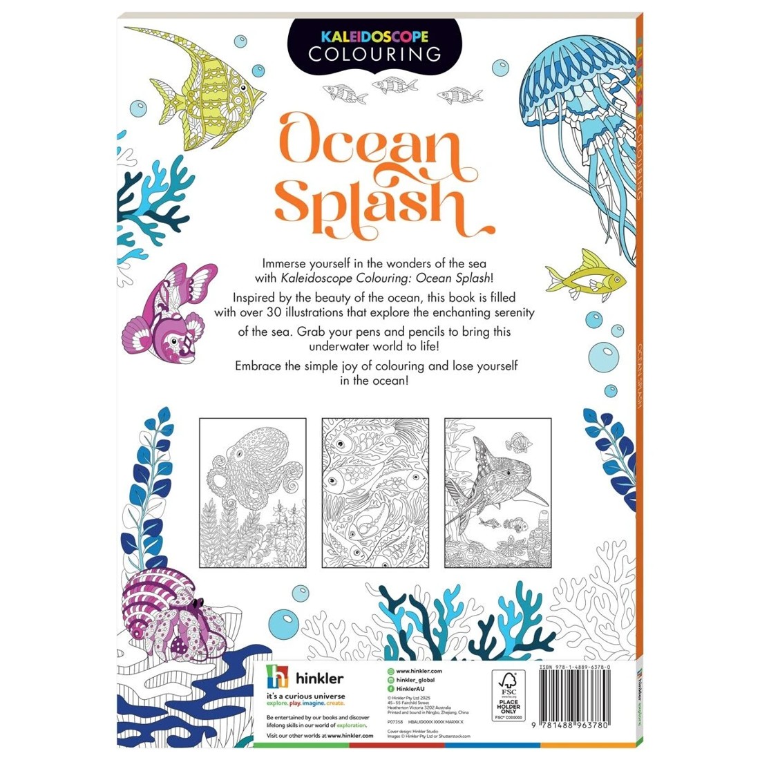 2 Kaleidoscope Colouring: Ocean Splash - Book, 2 of 5