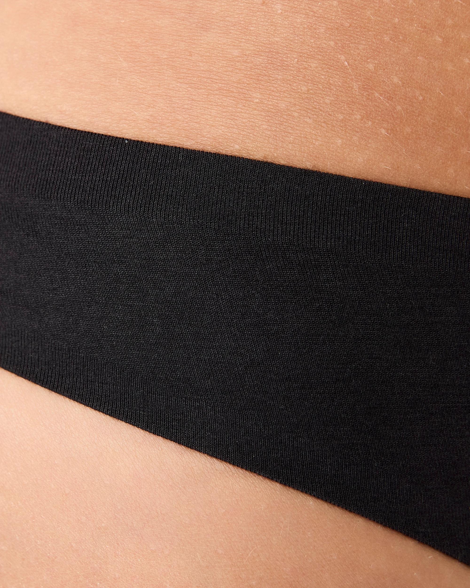 5 3 Pack Modal Cotton Blend G-String Briefs Blk Sm Blk, 5 of 10