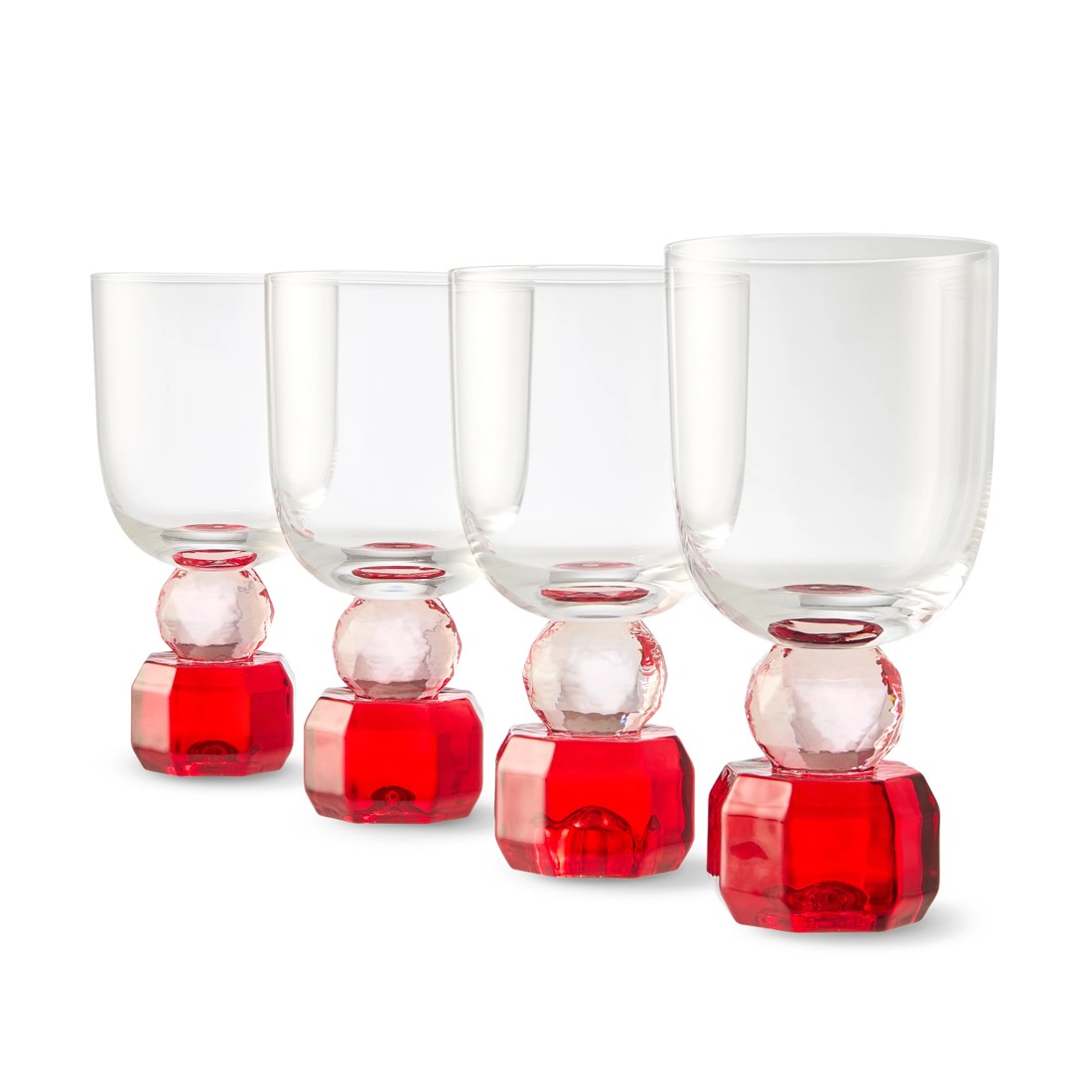 1 4 Jewel Stem Glasses, 1 of 6
