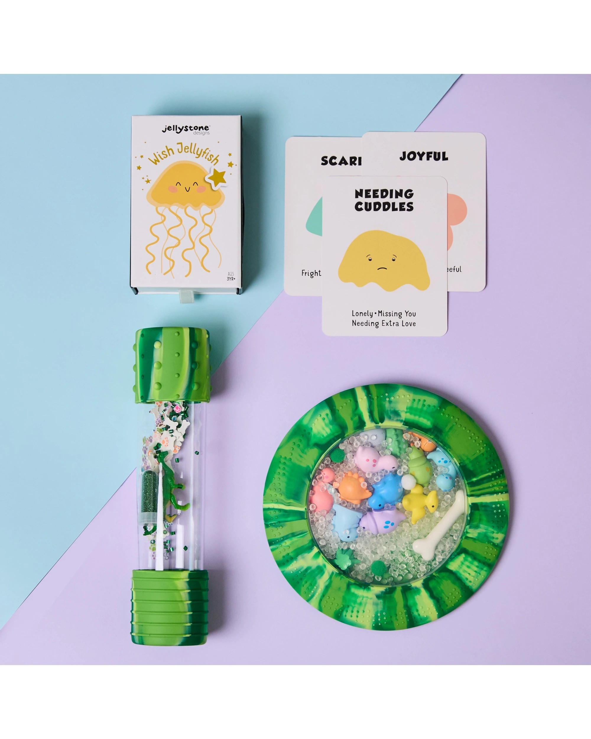 3 Jellystone Designs Big Feelings Play Kit Dino with Suitcase Sensory Toys - Green, 3 of 8