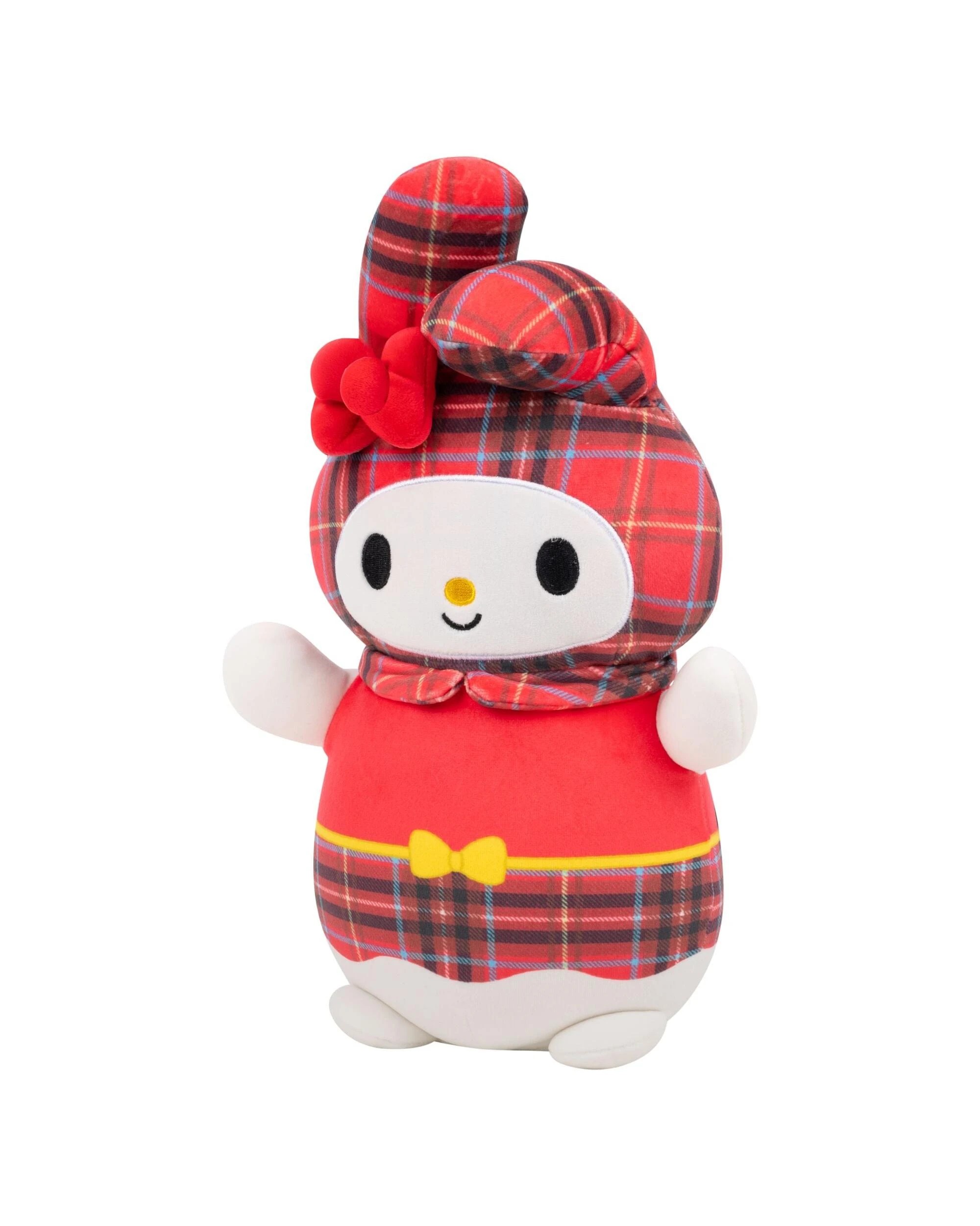 3 Squishmallows HugMees Sanrio My Melody Plaid 10 inch Plush, 3 of 4