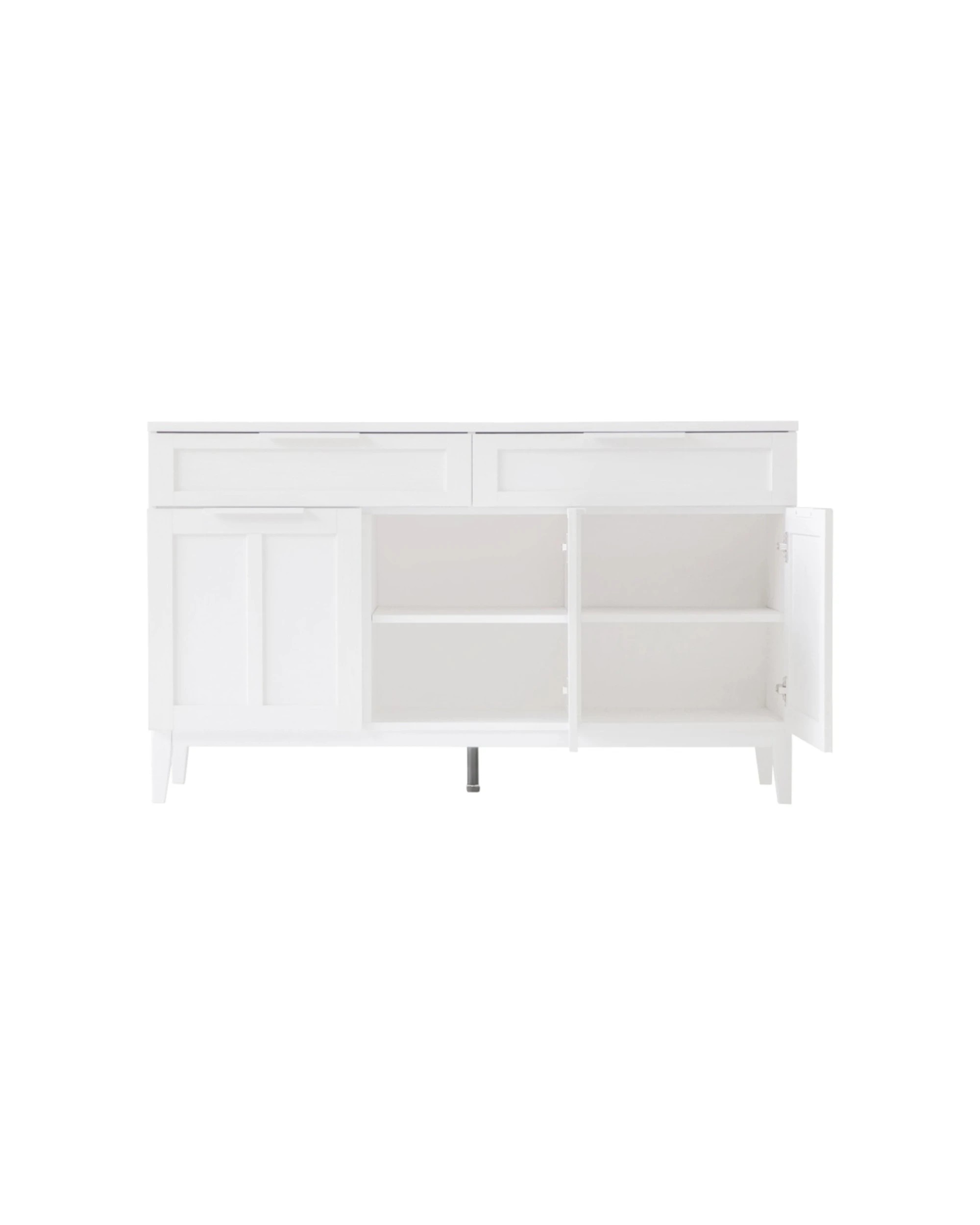 6 Alpine Bay Tenley 2 Drawer 3 Door Wood-Look Finish Sideboard Cabinet - White, 6 of 9