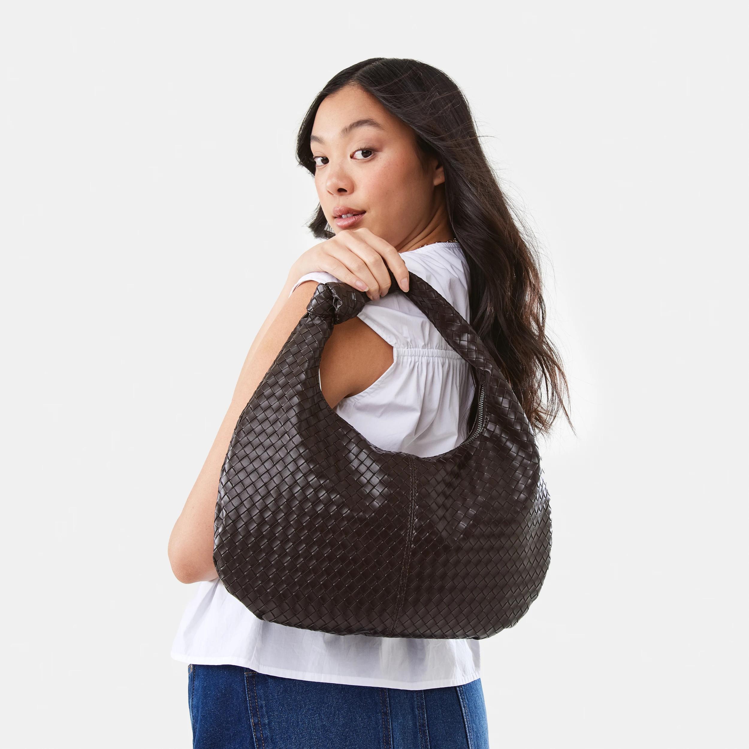 8 Weave Shoulder Bag CHOCOLATE PLUM, 8 of 8