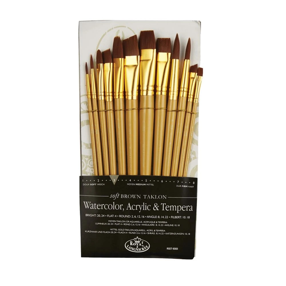 3 Royal & Langnickel Soft Brown Paintbrush Set 12 Piece, 3 of 3