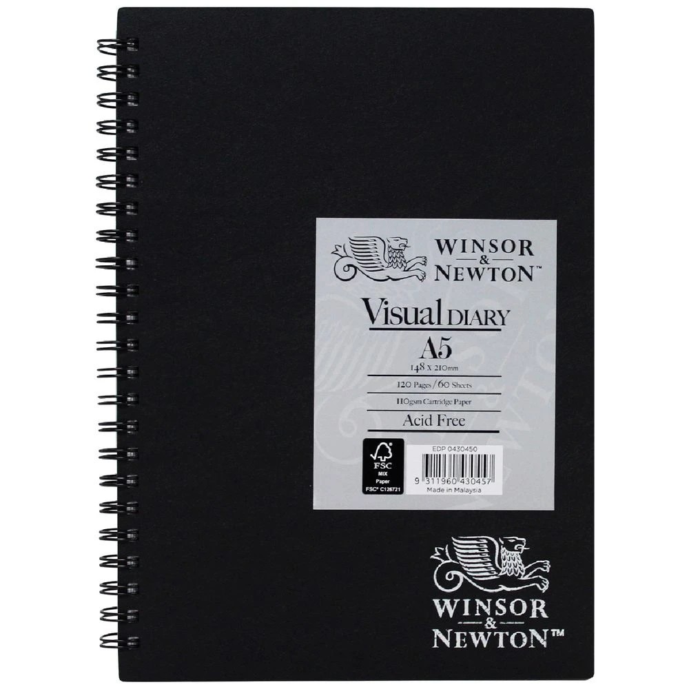 1 Winsor & Newton A5 Visual Art Diary 120 Page, 1 of 1