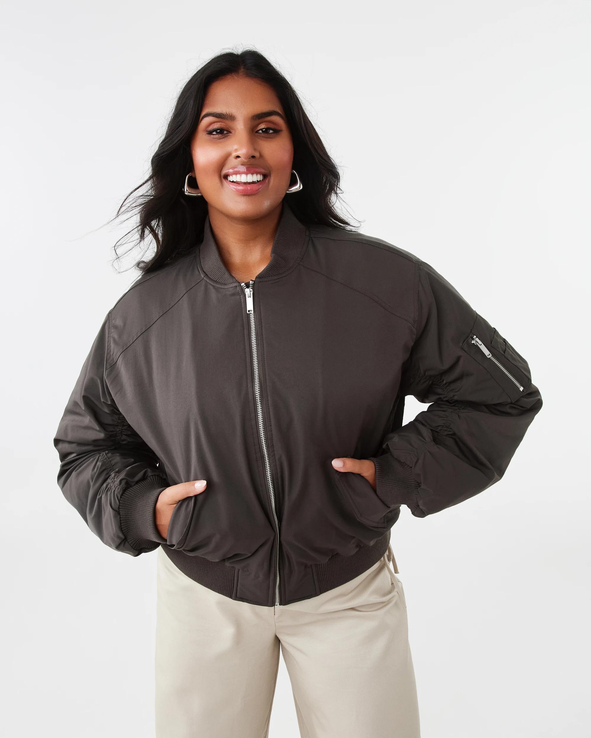 3 Utility Bomber Jacket Petrol, 3 of 9