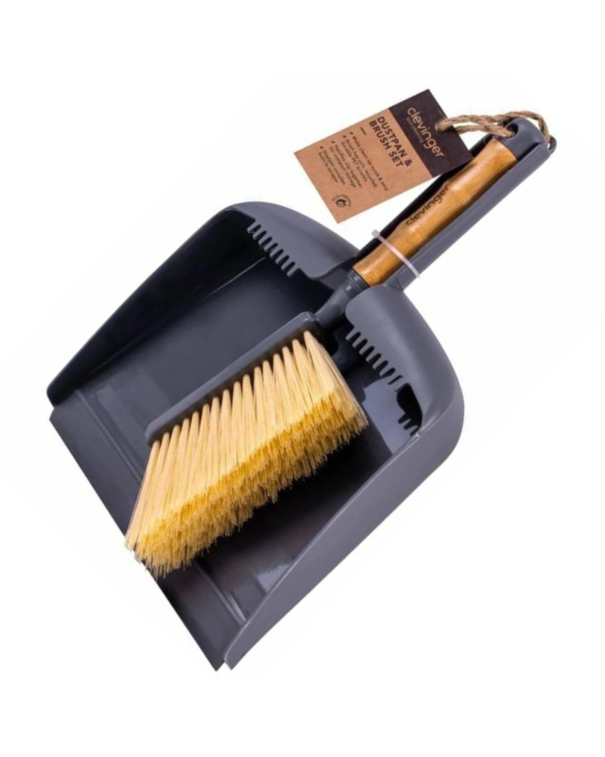 1 BR Home Dustpan & Brush Set Small Broom Desktop Dust Pan Portable, 1 of 2