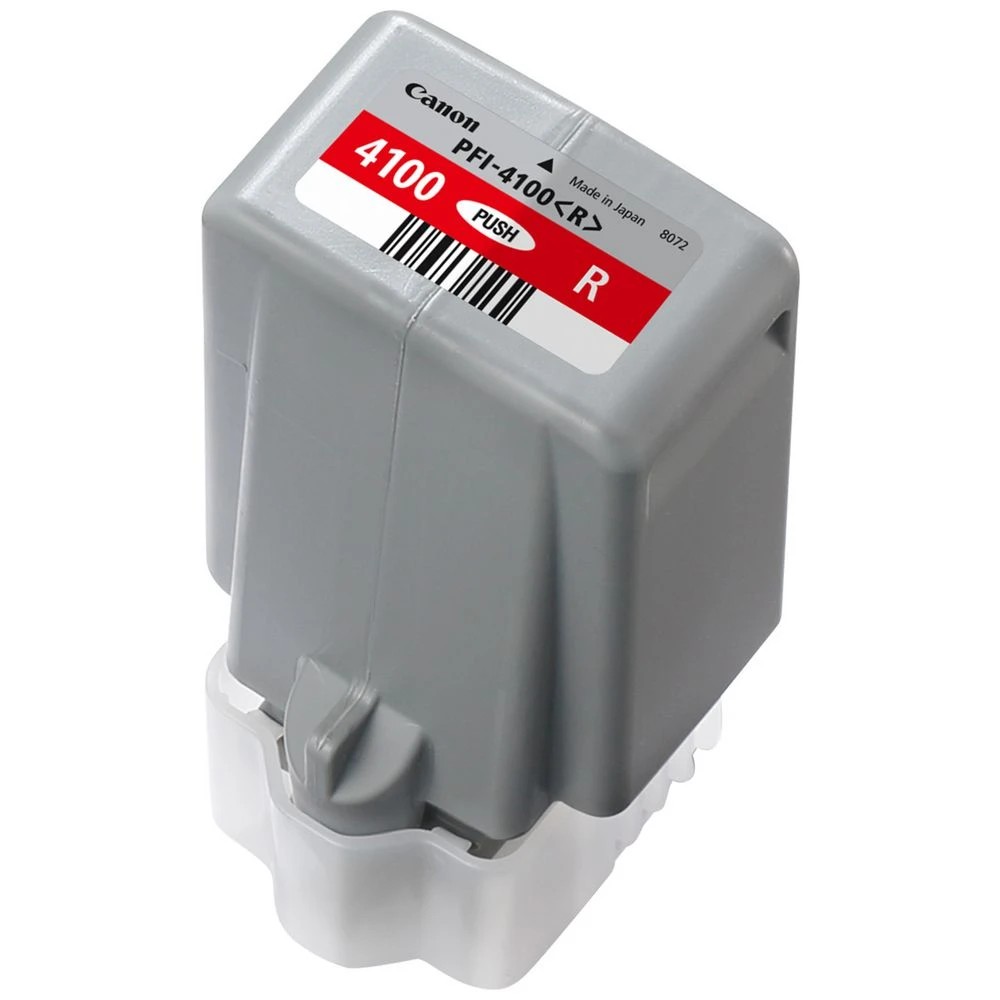 3 Canon PFI-4100 Red Ink, 3 of 3