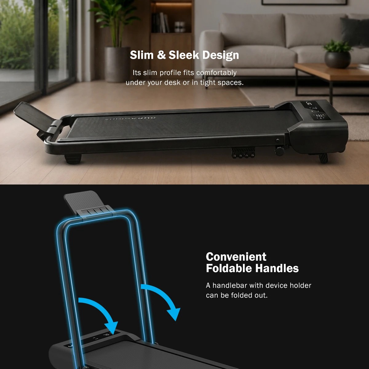 3 LSG Fitness Steps A2 Walking Pad Under Desk Fold-Down Treadmill, 3 of 10