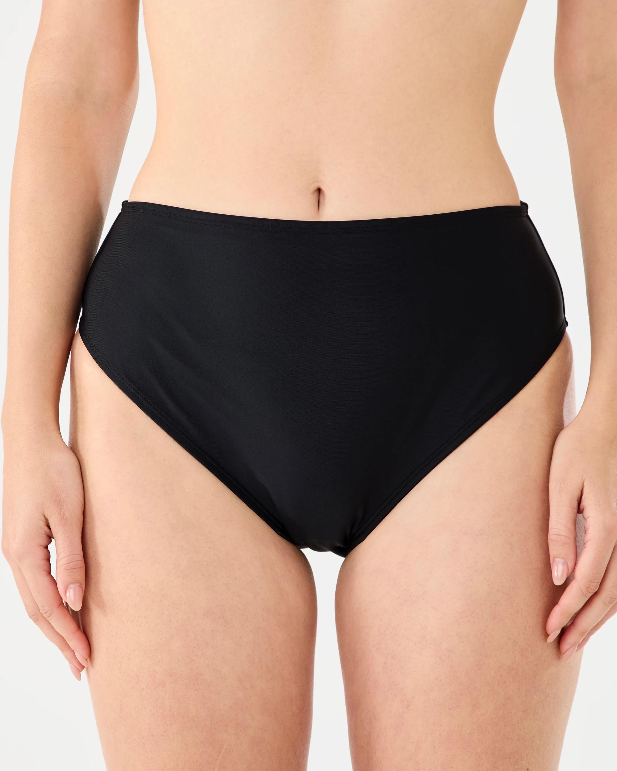 1 High Waist Bikini Briefs Black, 1 of 5